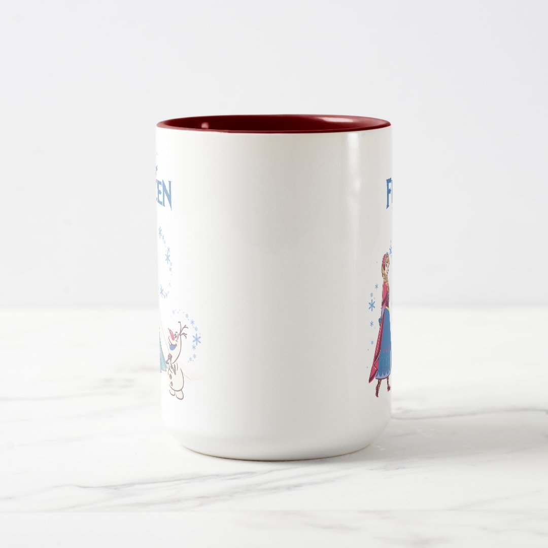 Elsa Anna Olaf Two-Tone Mug 