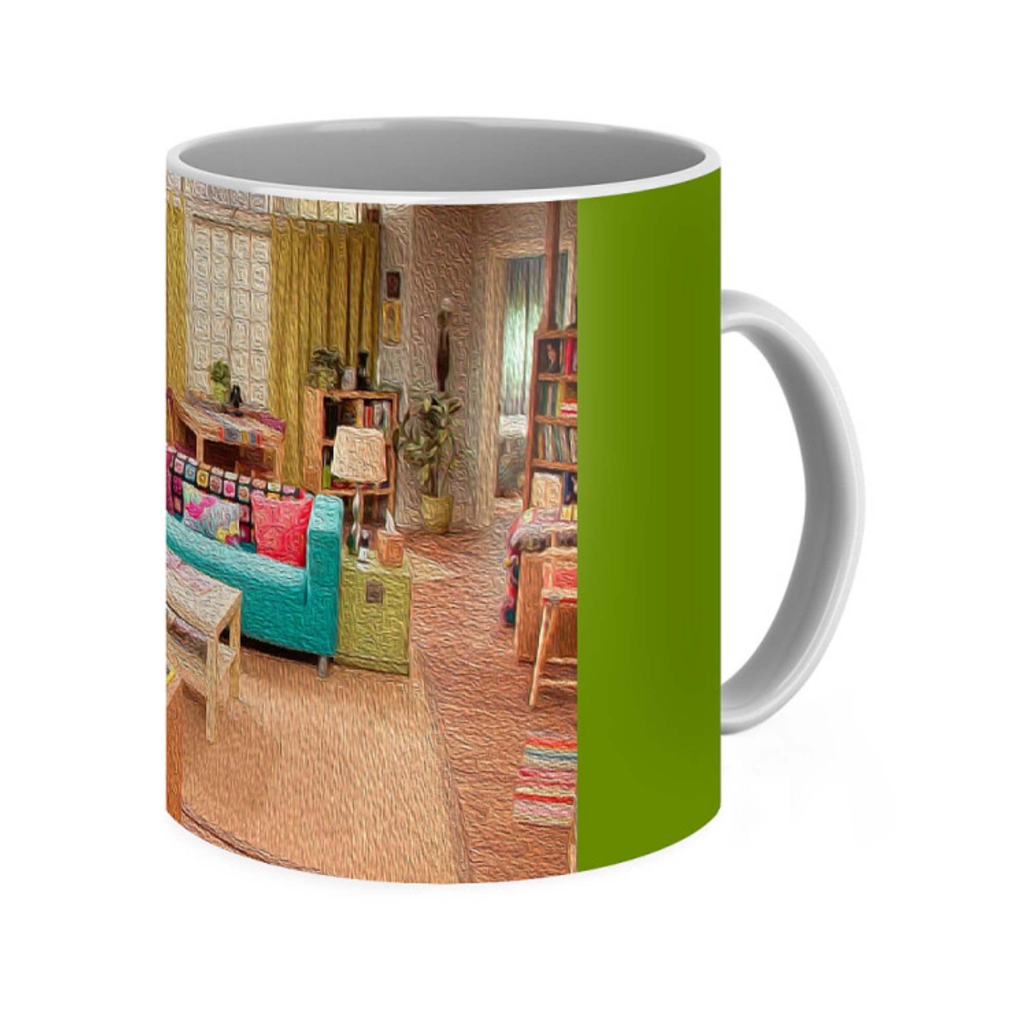 Penny Apartment Oil Painting Style Coffee Mug