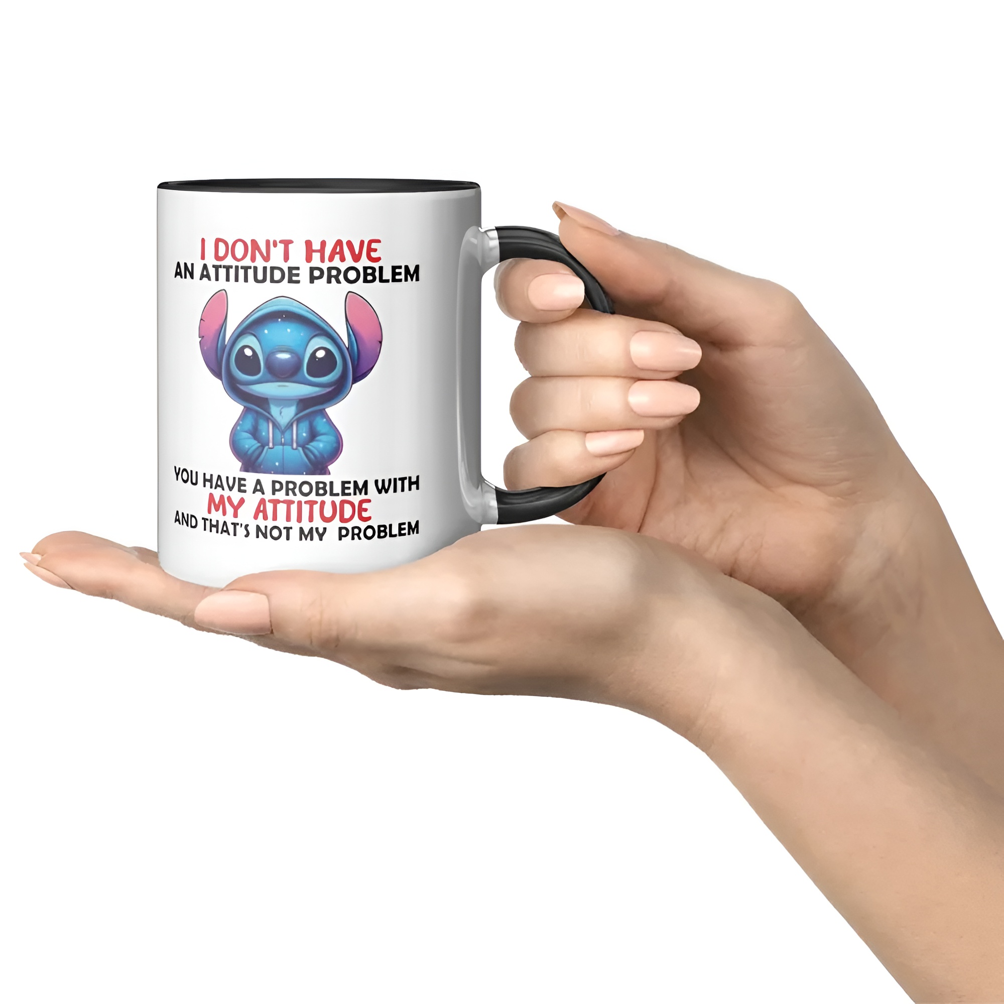 Funny Stitch Design Coffee Mug With Attitude Quote Printed