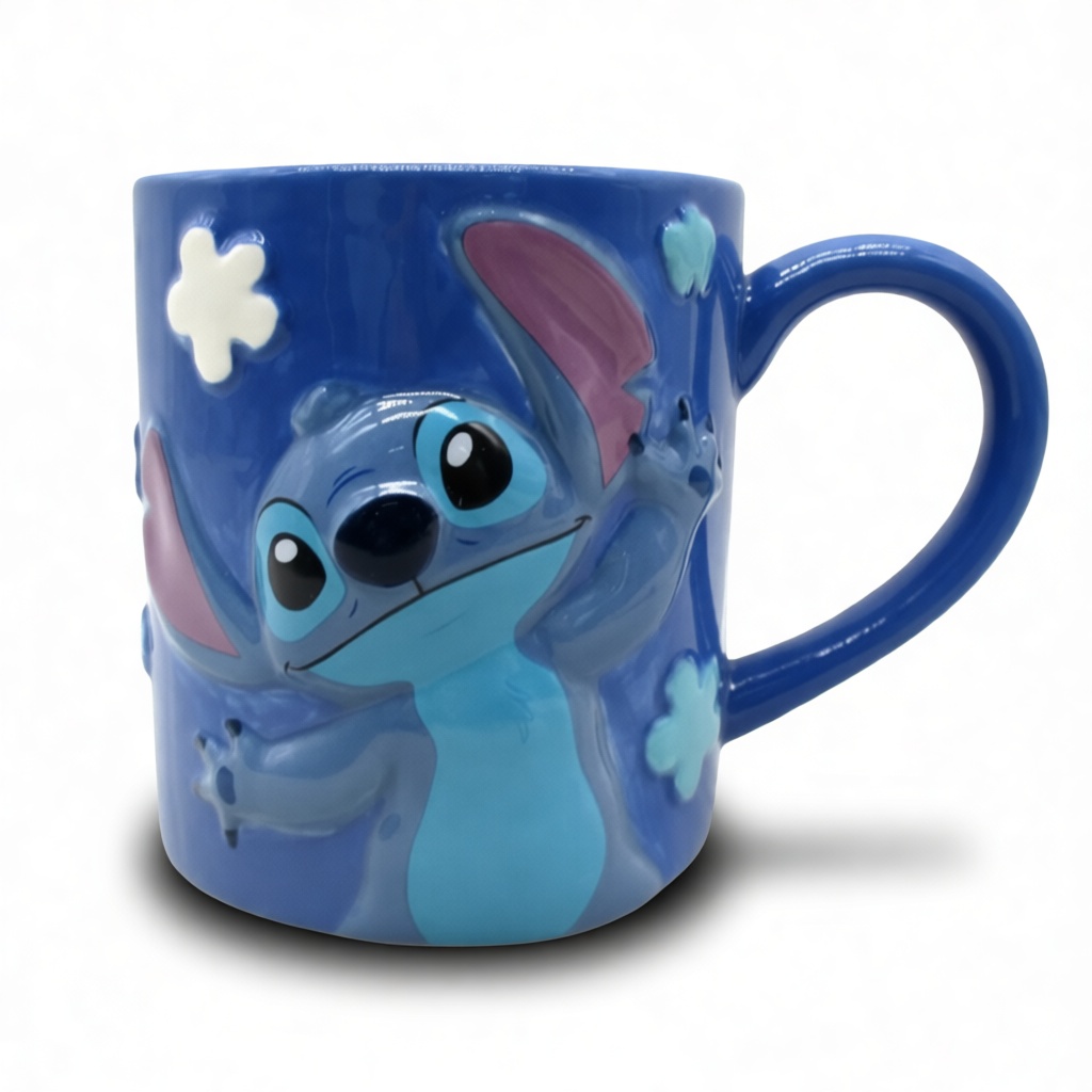 Tropical Summer Themed Stitch Palm Design Coffee Mug