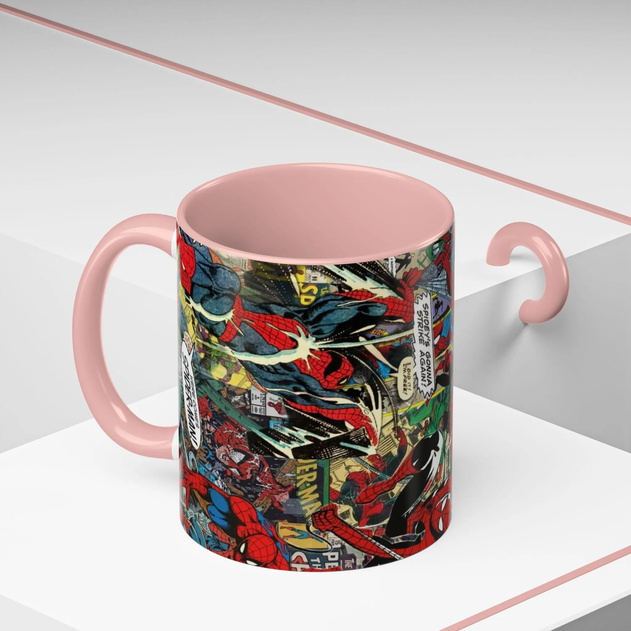 Spider Man Comic Collage Ceramic Mug