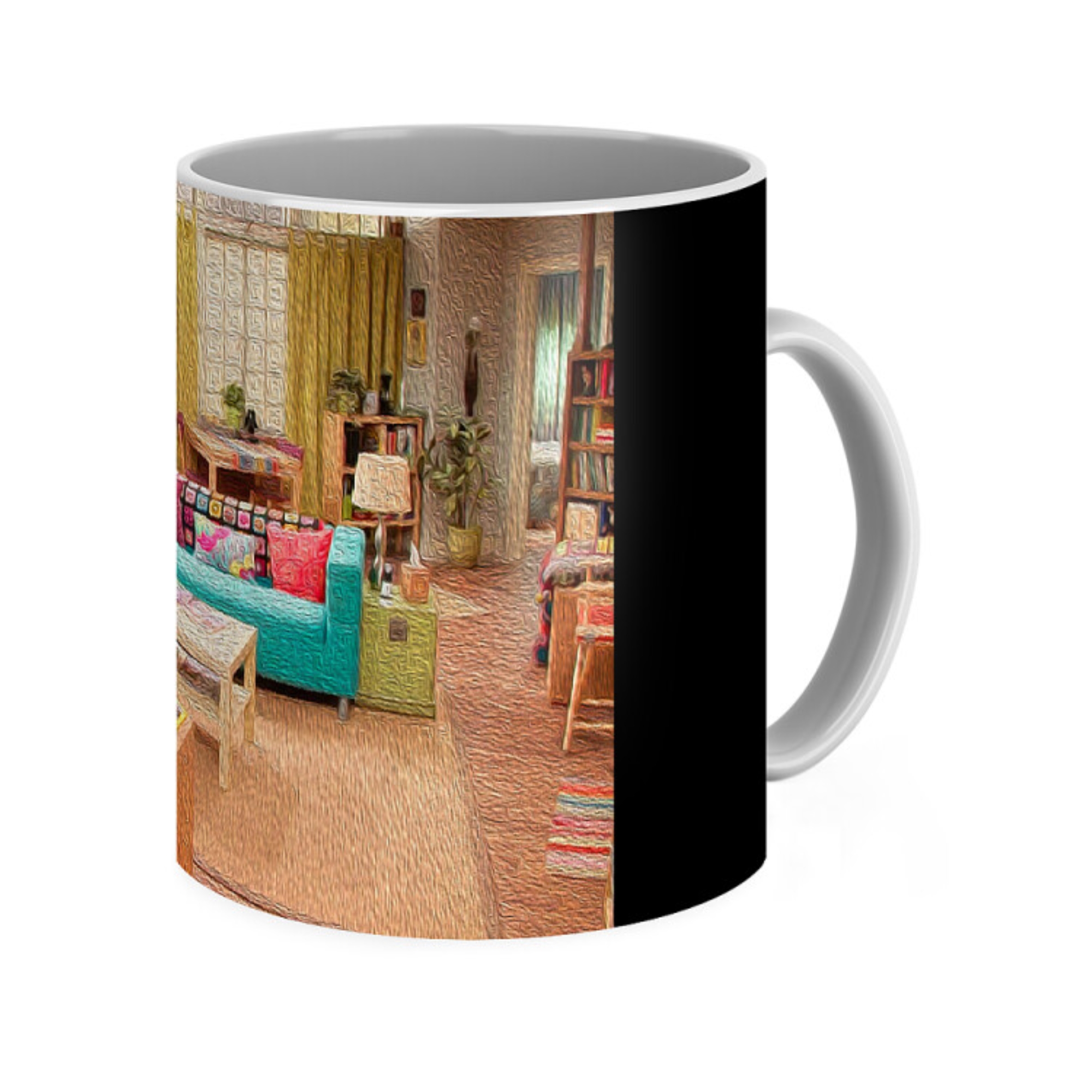 Penny Apartment Oil Painting Style Coffee Mug
