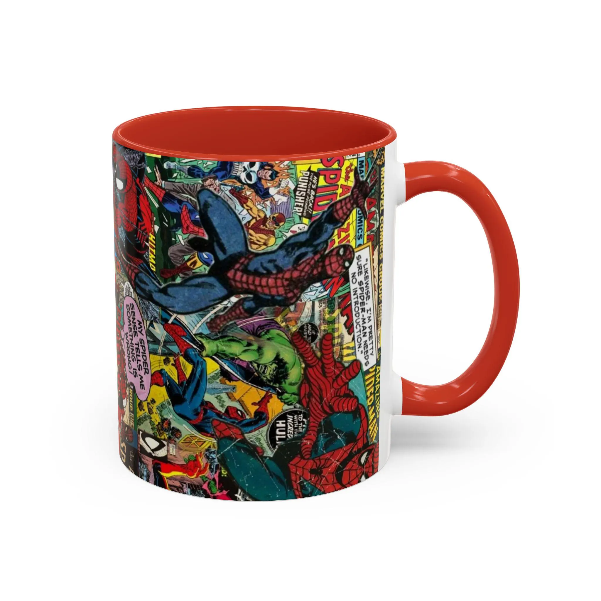 Spider Man Comic Collage Ceramic Mug