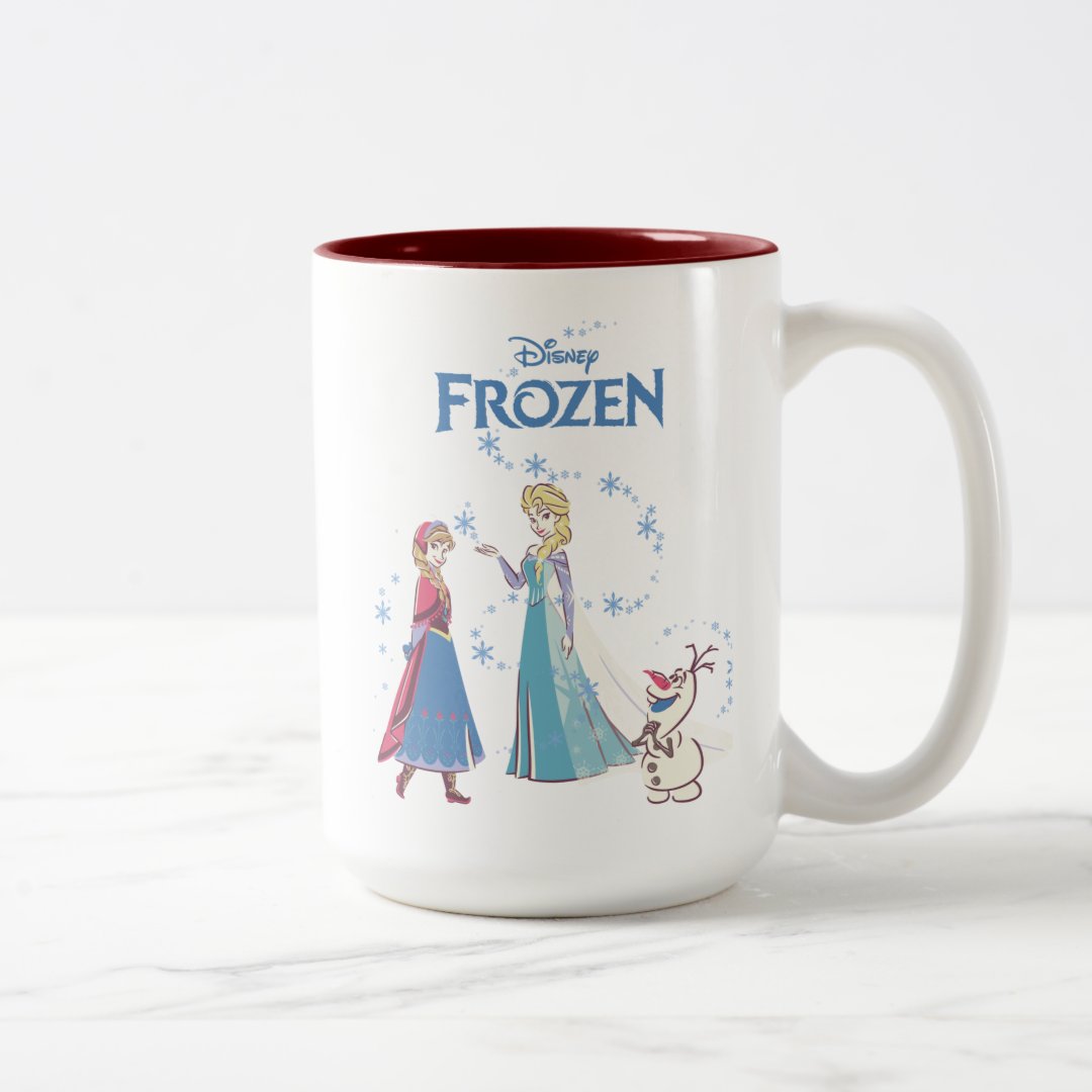Elsa Anna Olaf Two-Tone Mug 