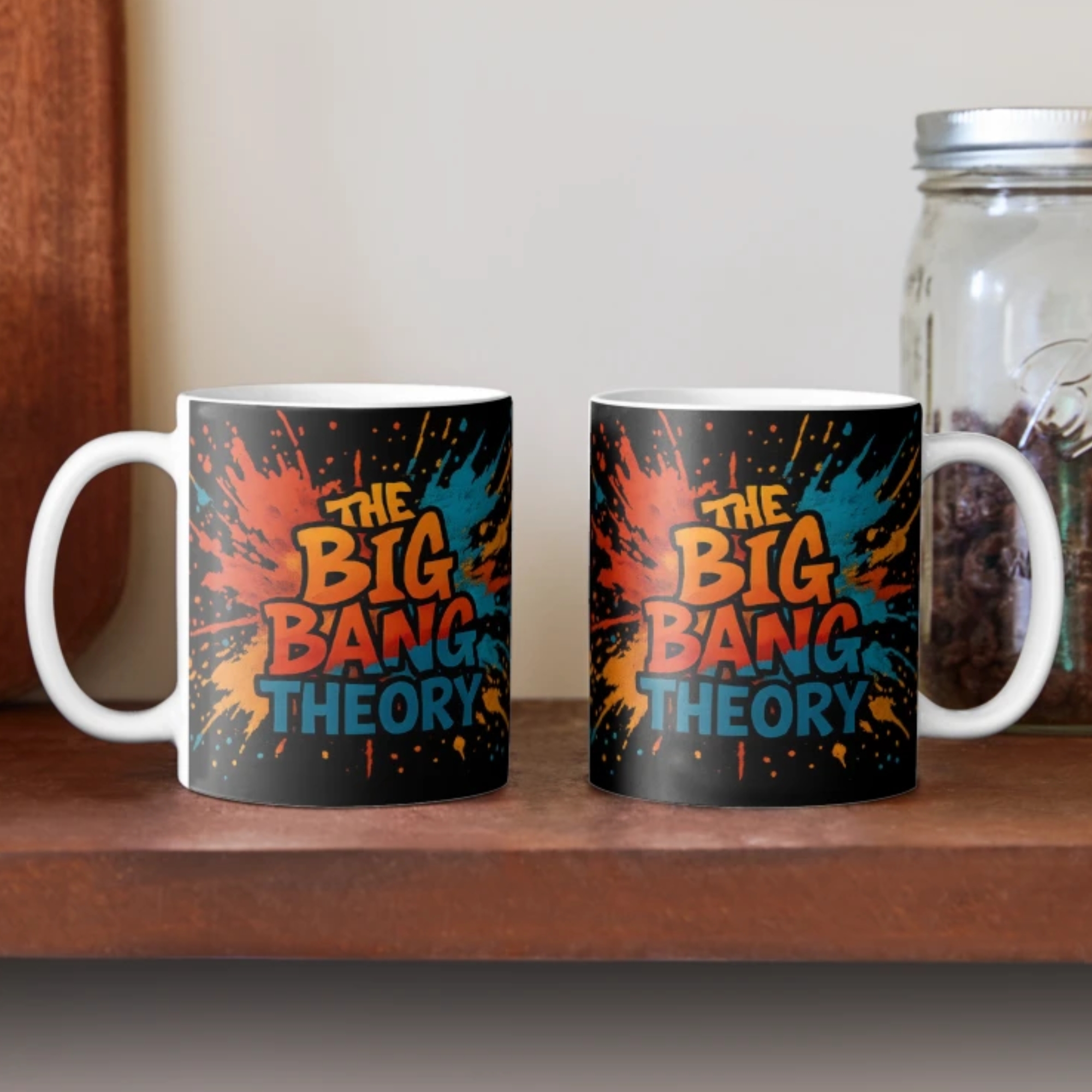 Big Bang Theory Graffiti Splash Graphic Mug