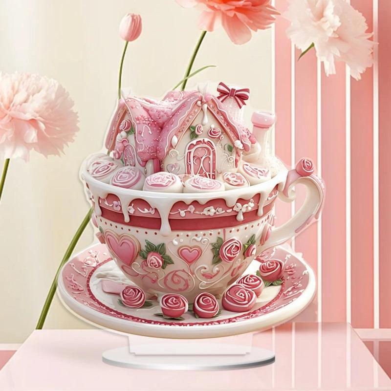 Teacup Cottage With Floral Accents - Inspire Cups