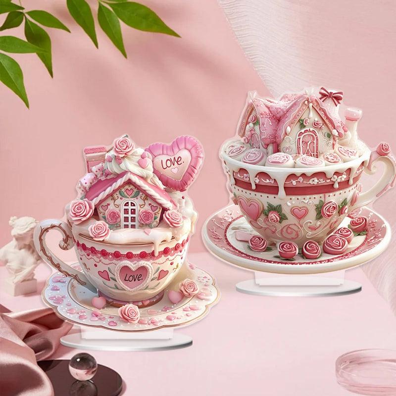 Teacup Cottage With Floral Accents - Inspire Cups