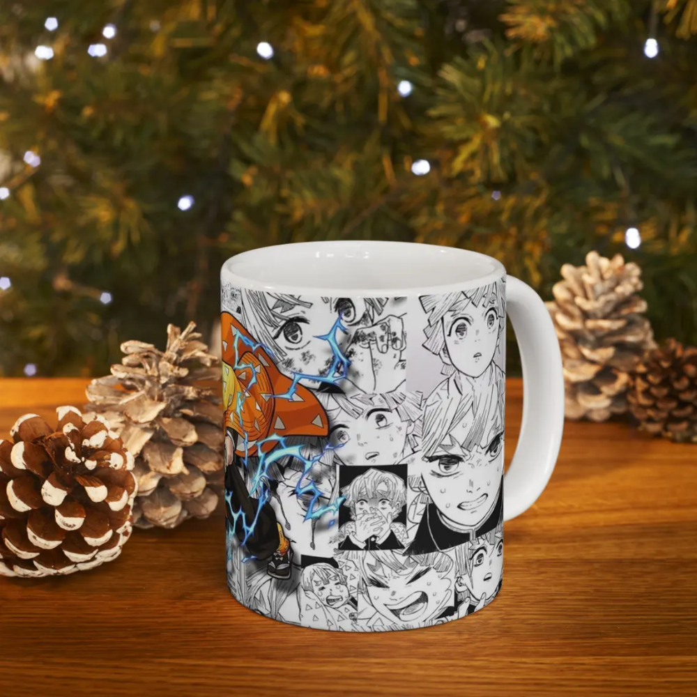 Lightning Design Mug  Demon Slayer Anime Ceramic Mug