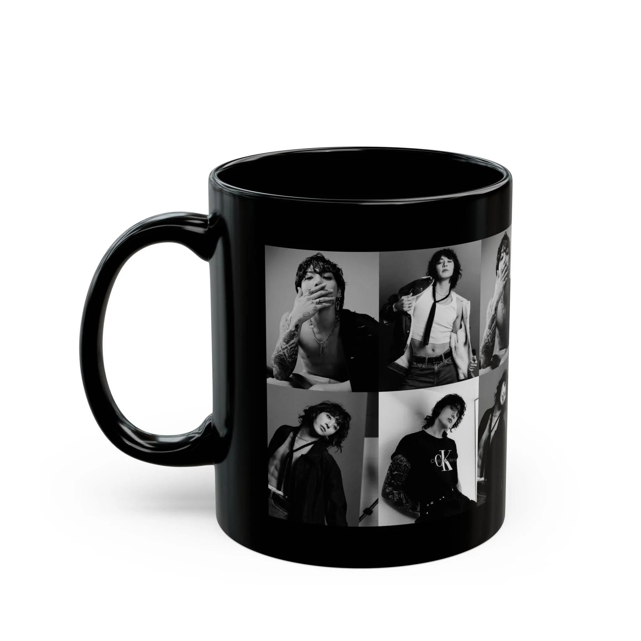 Jungkook Coffee Mug, BTS Coffee Mug, JK 11oz Black Mug