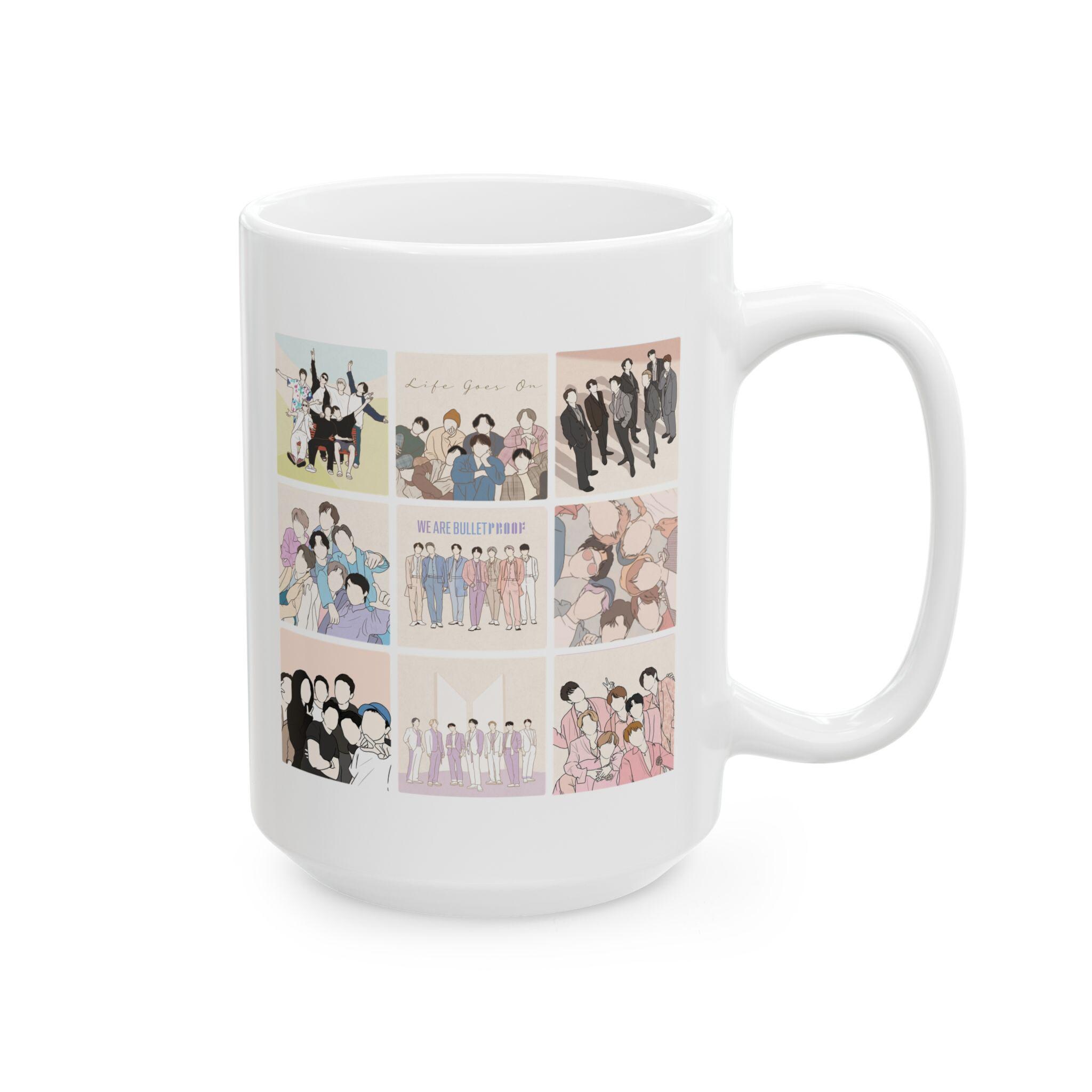 Ceramic Music Fan Collage Coffee Mug