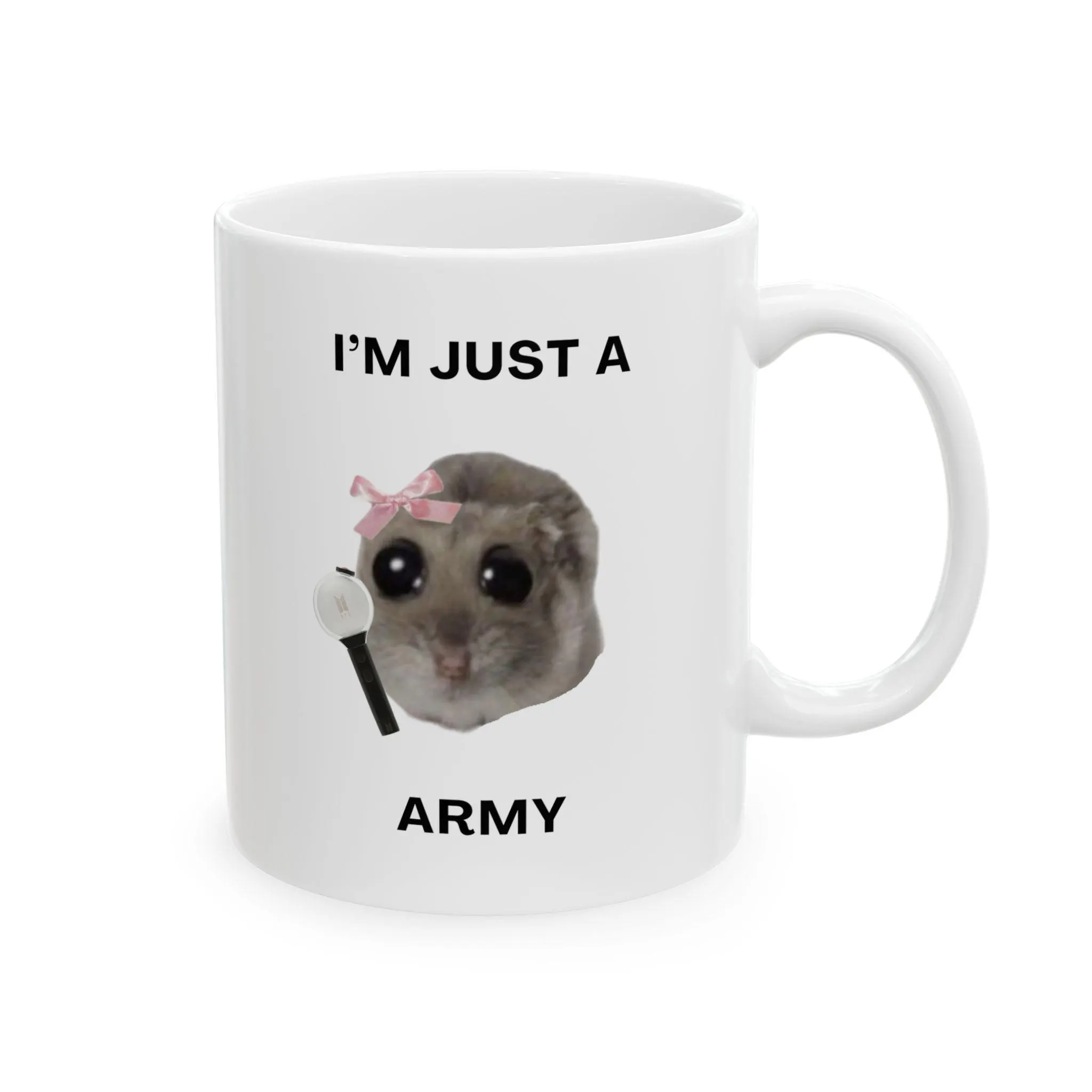 Sad Hamster Meme Ceramic Coffee Mug
