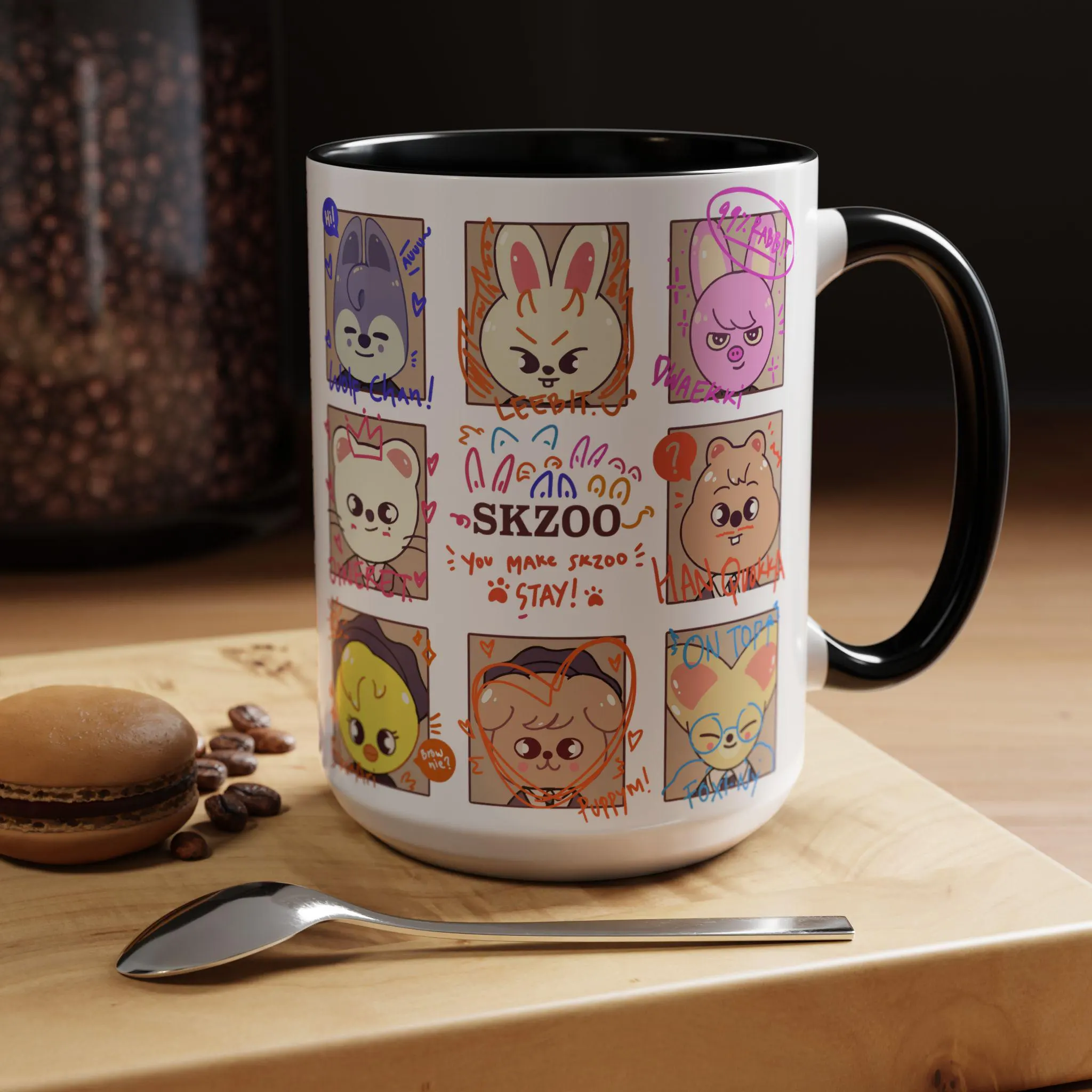 Skzoo Animal Characters Ceramic Coffee Mug 15oz