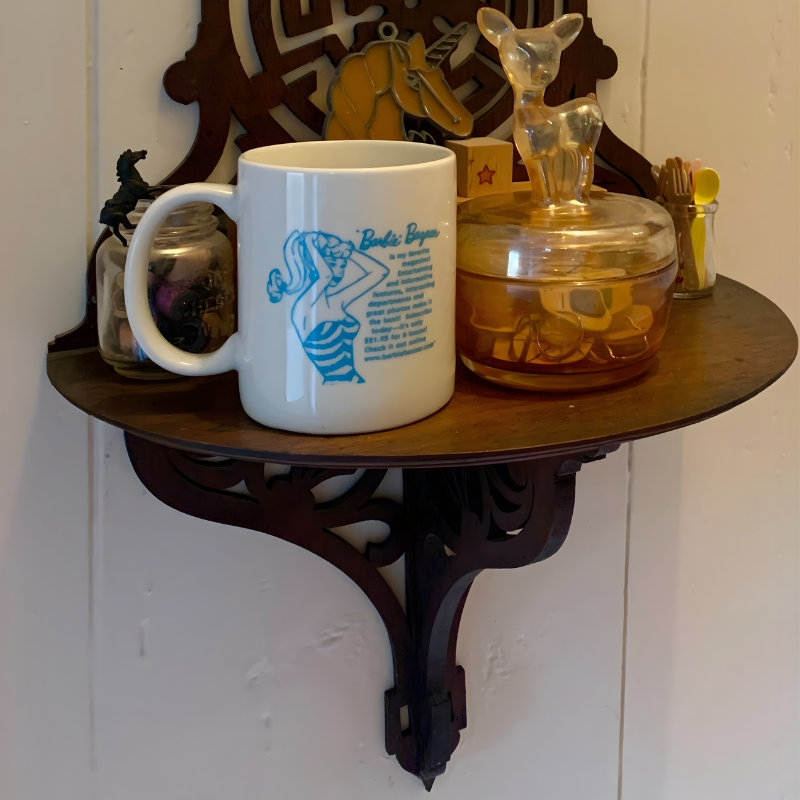 Vintage Barbie Coffee Mug Retro Barbie Ceramic Cup for Girls