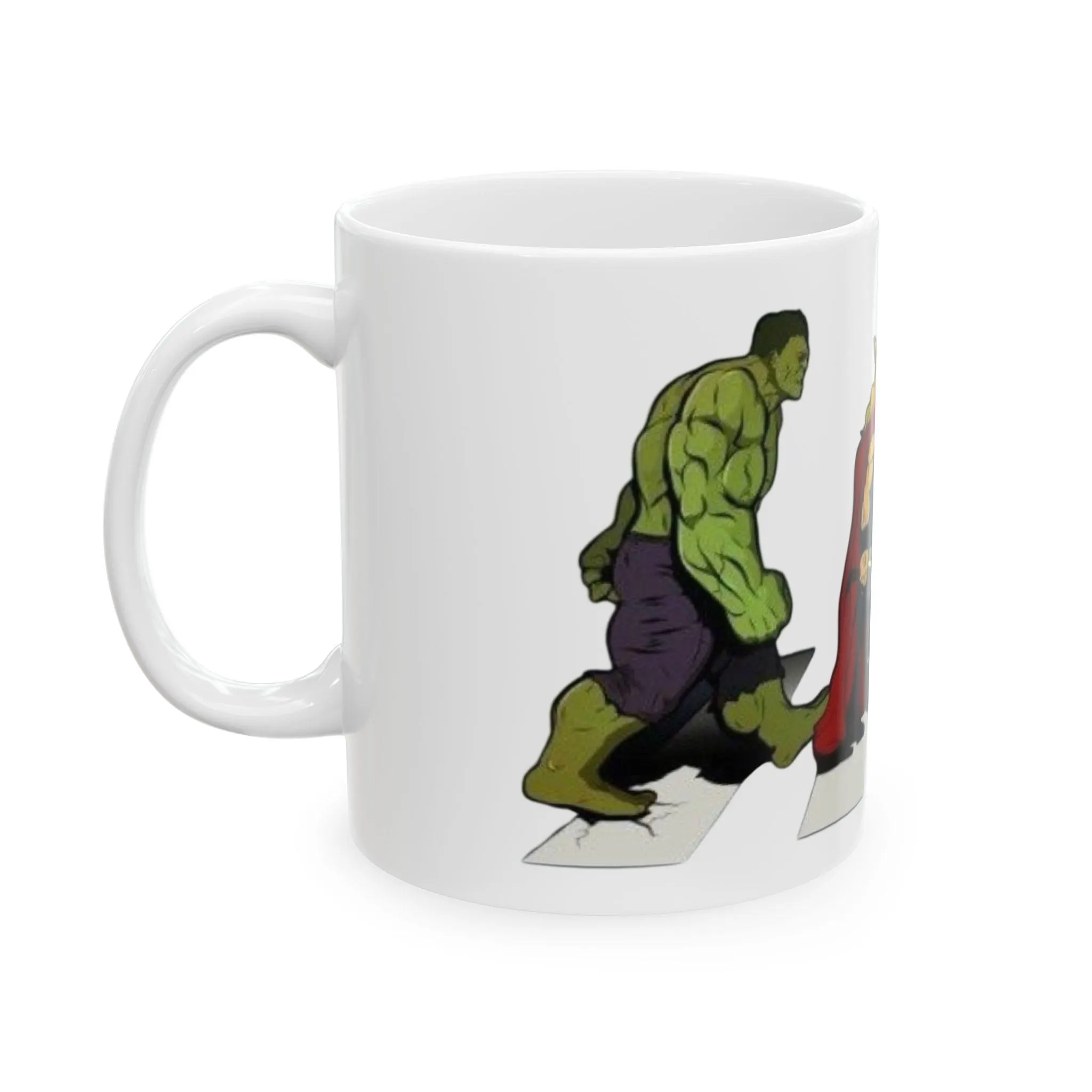 Hulk Thor Captain America Street Crossing Mug