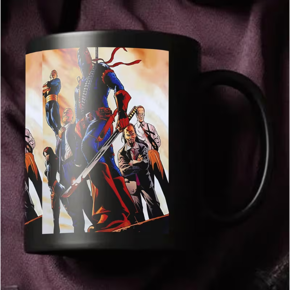 All Black Comic Book Ceramic Mug