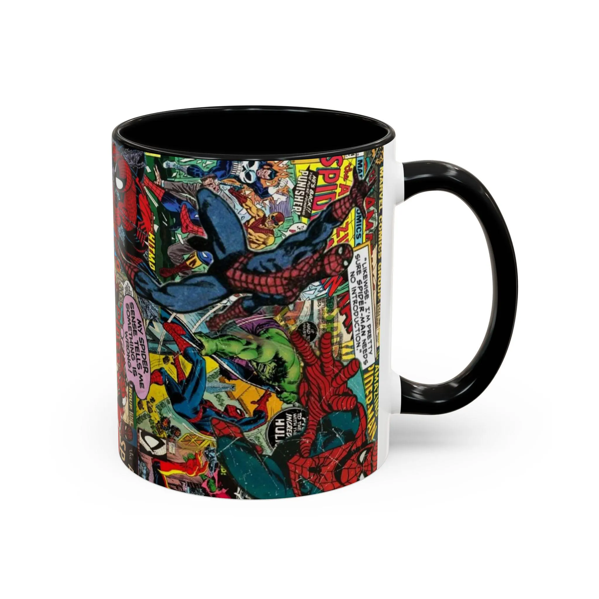 Spider Man Comic Collage Ceramic Mug