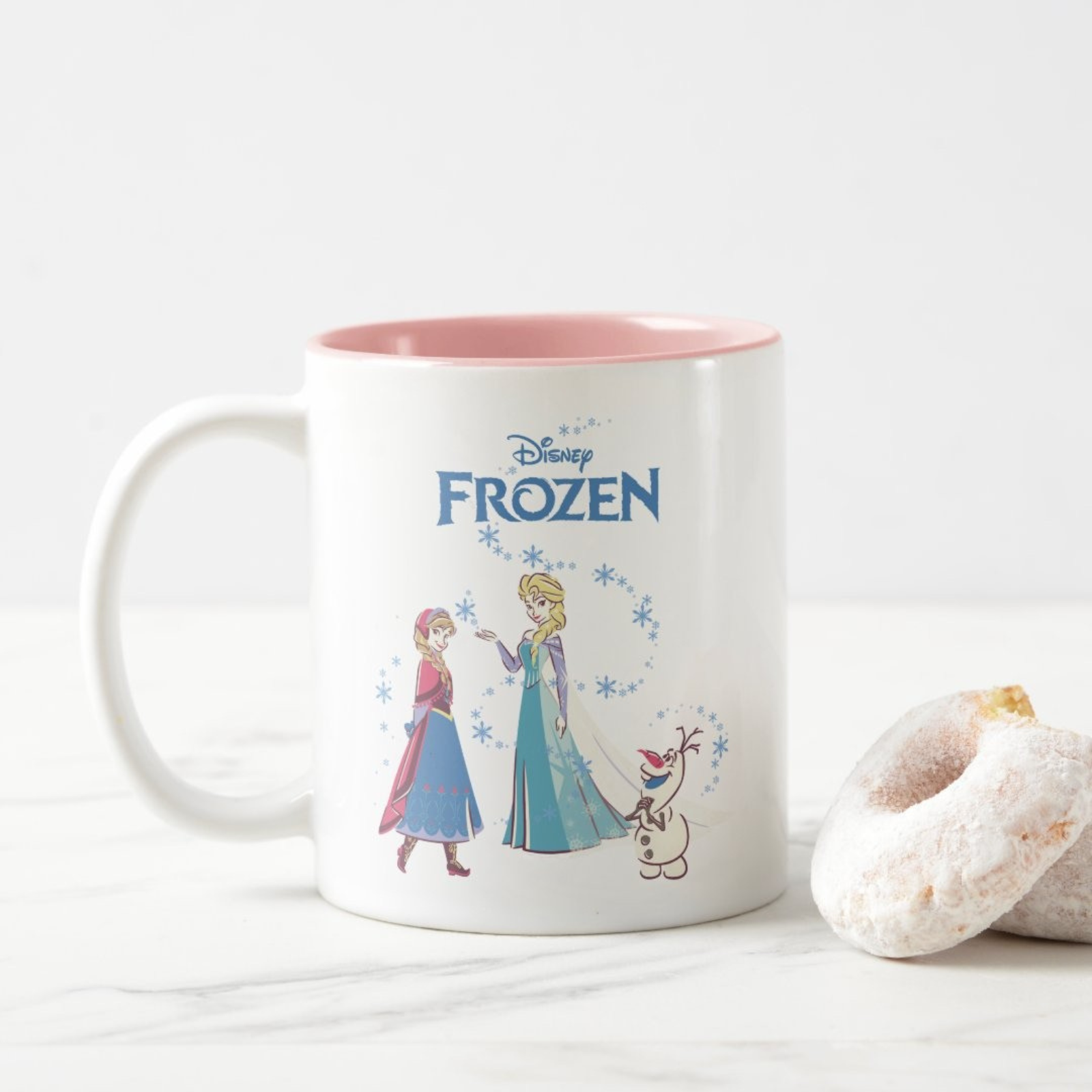 Frozen Sisters Snowman Duo Toned Mug