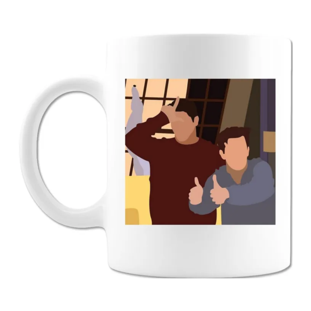 Chandler Bing and Joey Tribbiani Friends Quote Ceramic Mug