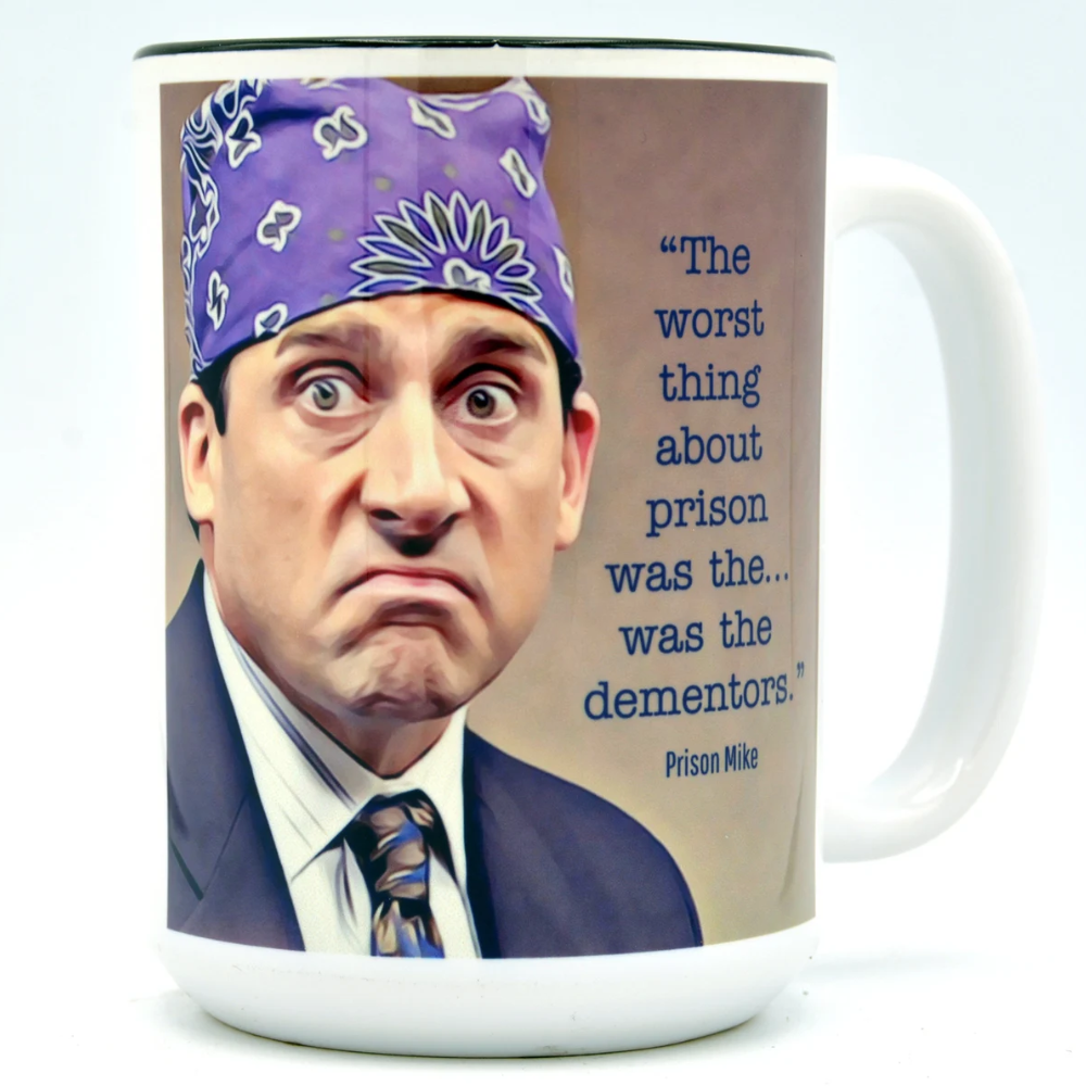 Prison Mike Mug The Office Michael Scott 15 oz Ceramic Cup