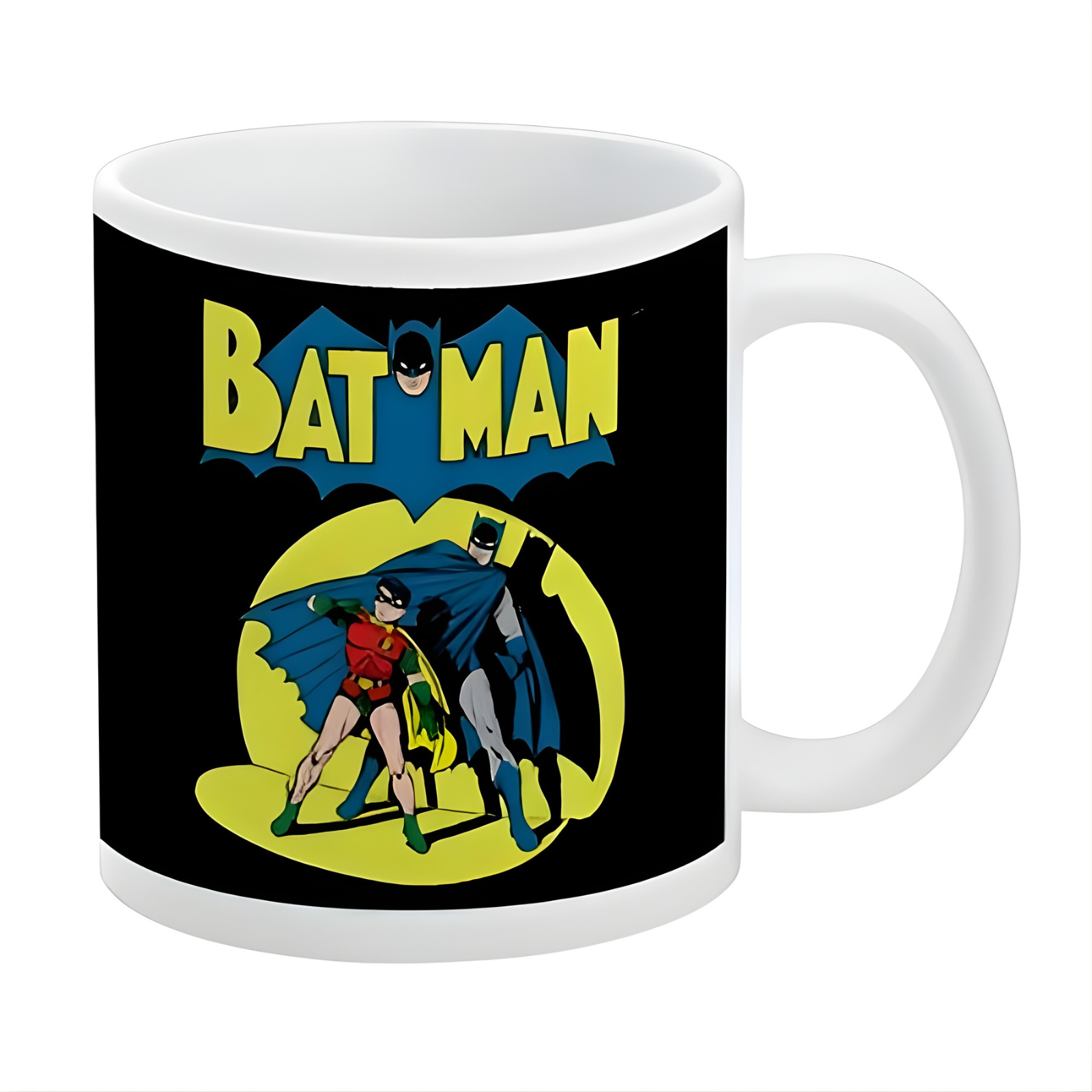 Batman Robin Retro Themed Comic Mug