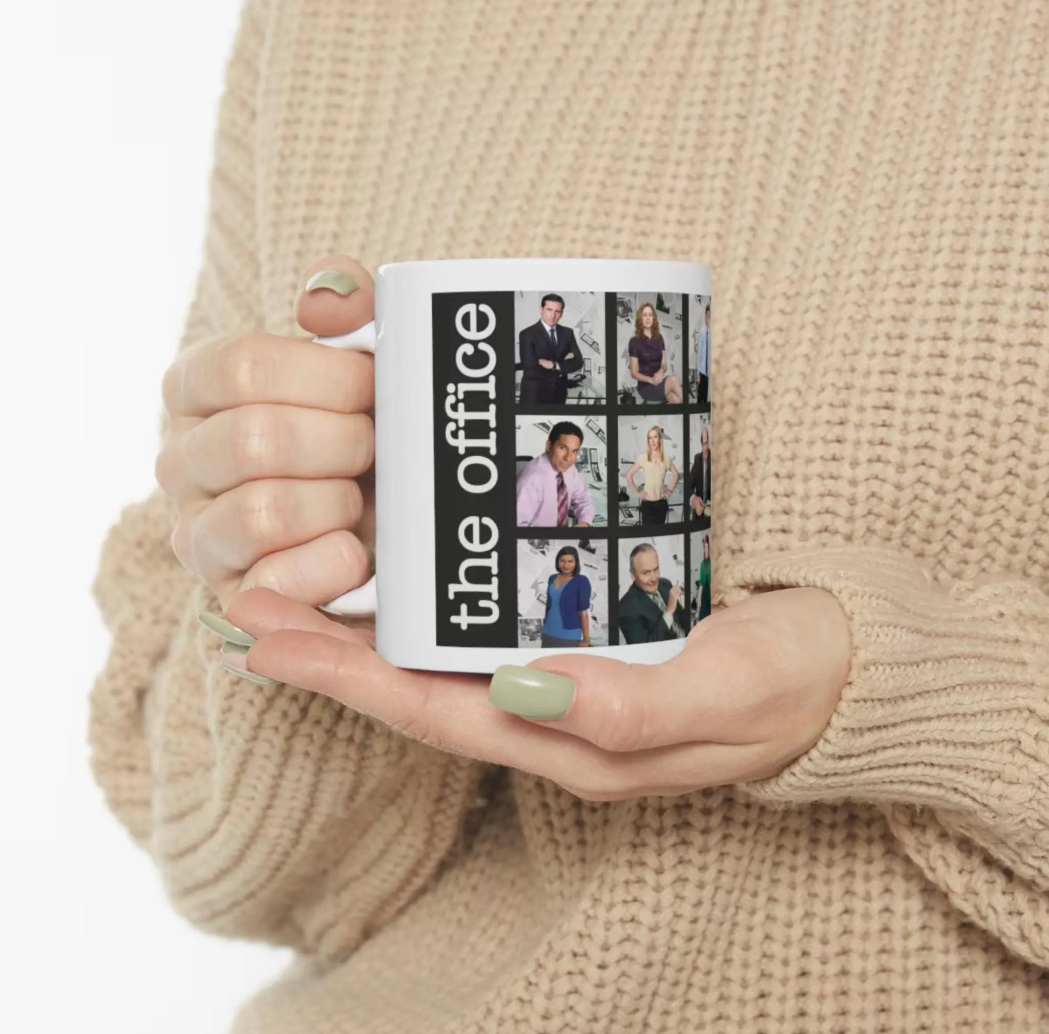 The Office TV Show Logo Grid Of Cast Members Mug