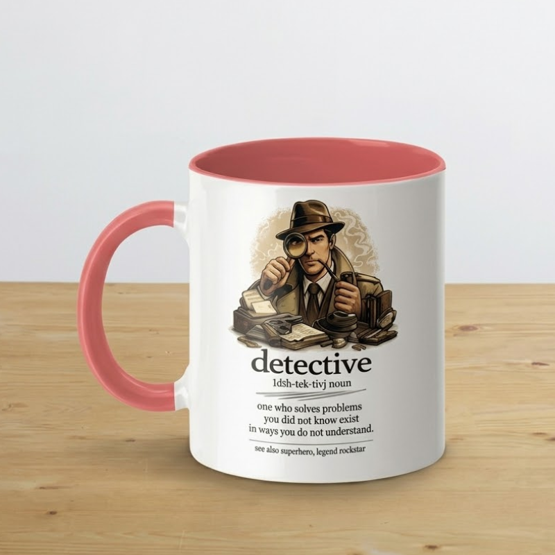 Sherlock Style Vintage Detective Definition Mug