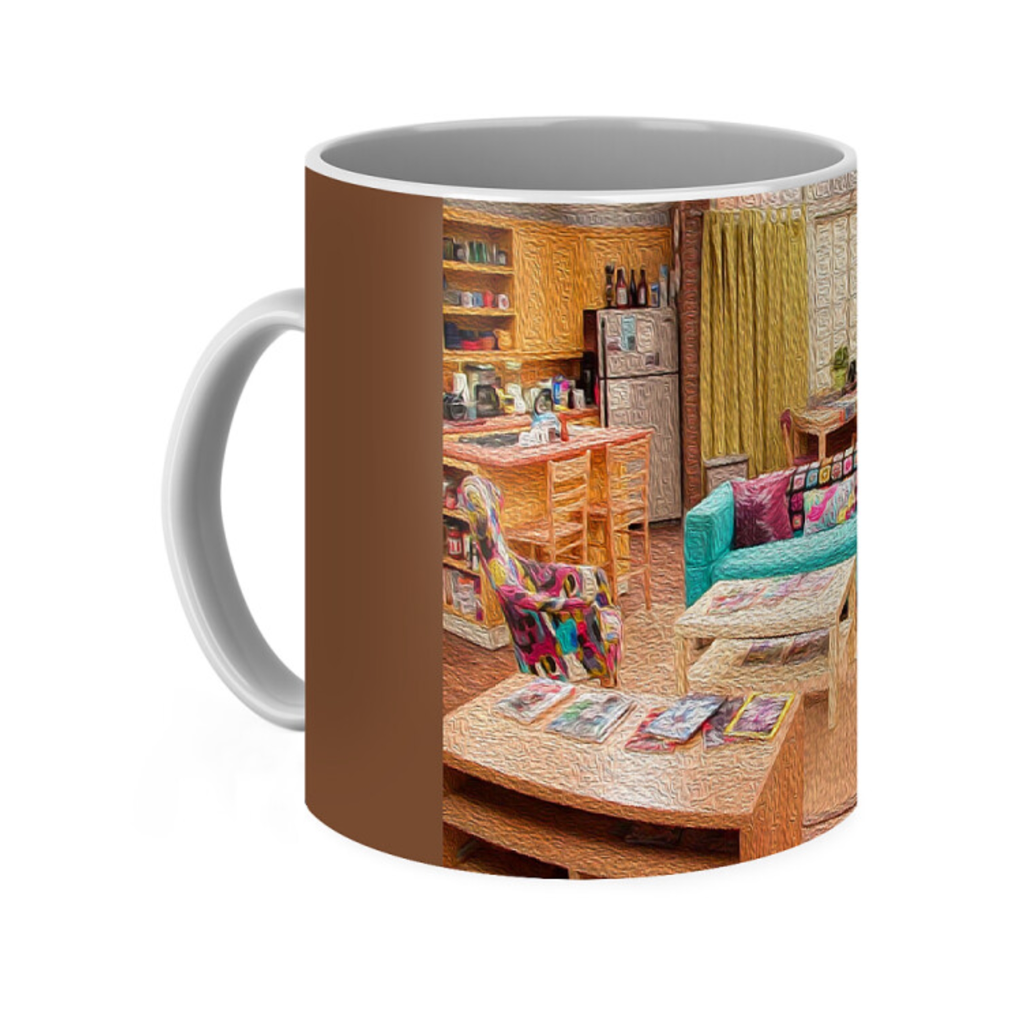 Penny Apartment Oil Painting Style Coffee Mug
