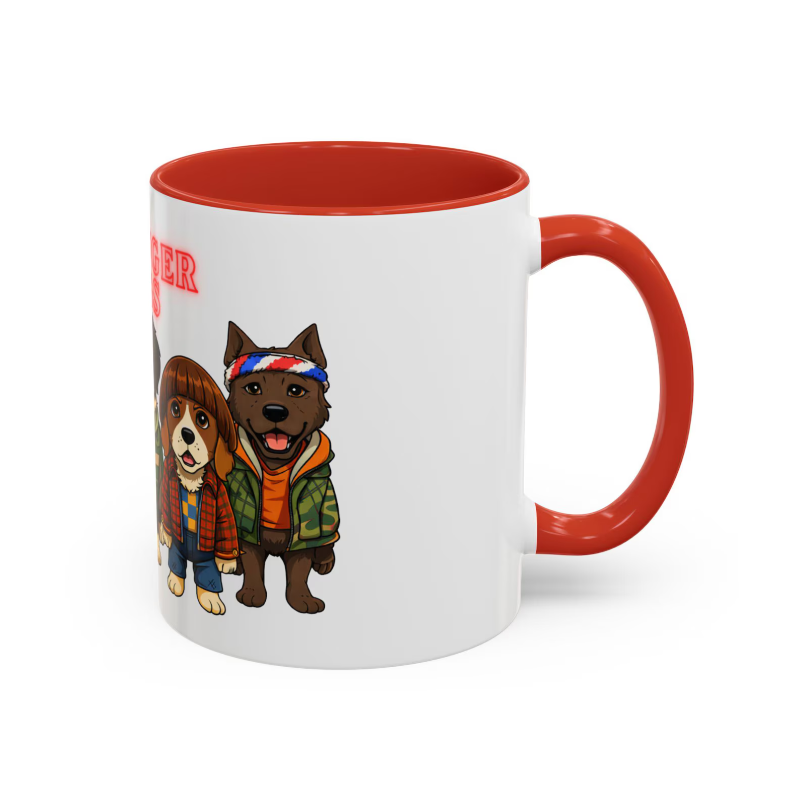 Stranger Dogs Mug, Wraparound Design, Accent Coffee Mug 11oz or 15oz