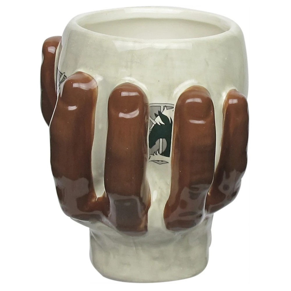 Attack On Titan Themed Titan Holding Design Sculpted Mug