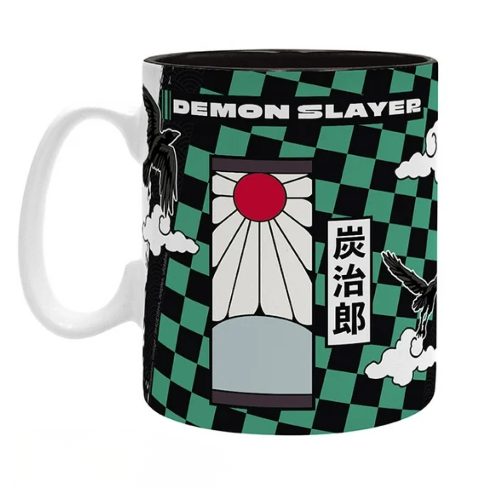 Tanjiro Checkered Pattern Ceramic Drinking Vessel