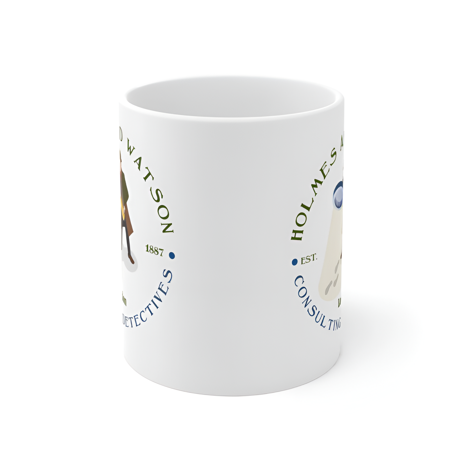 Sherlock Holmes And Watson Detective Ceramic Mug