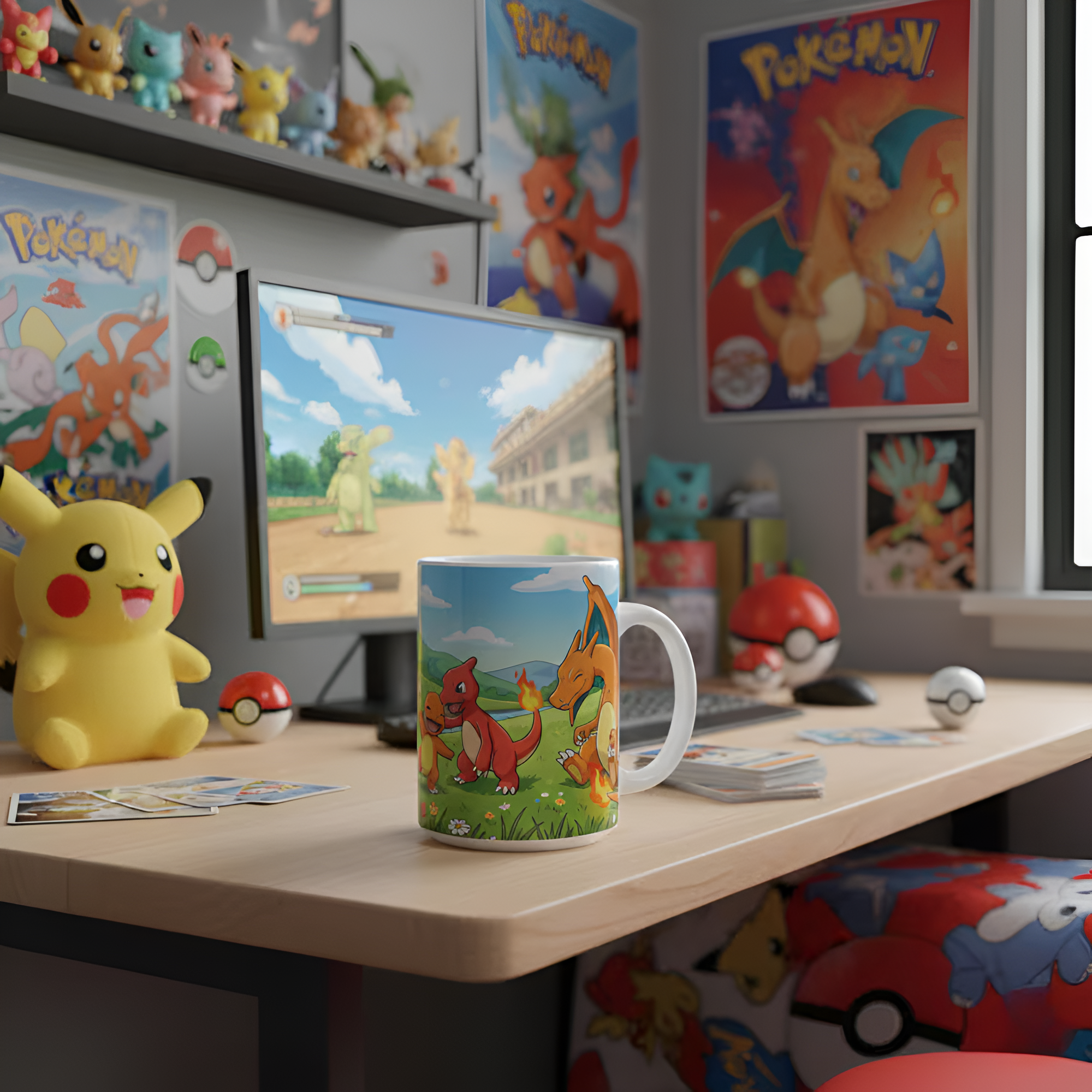 Pokemon Charmander Charmeleon Charizard Mug 