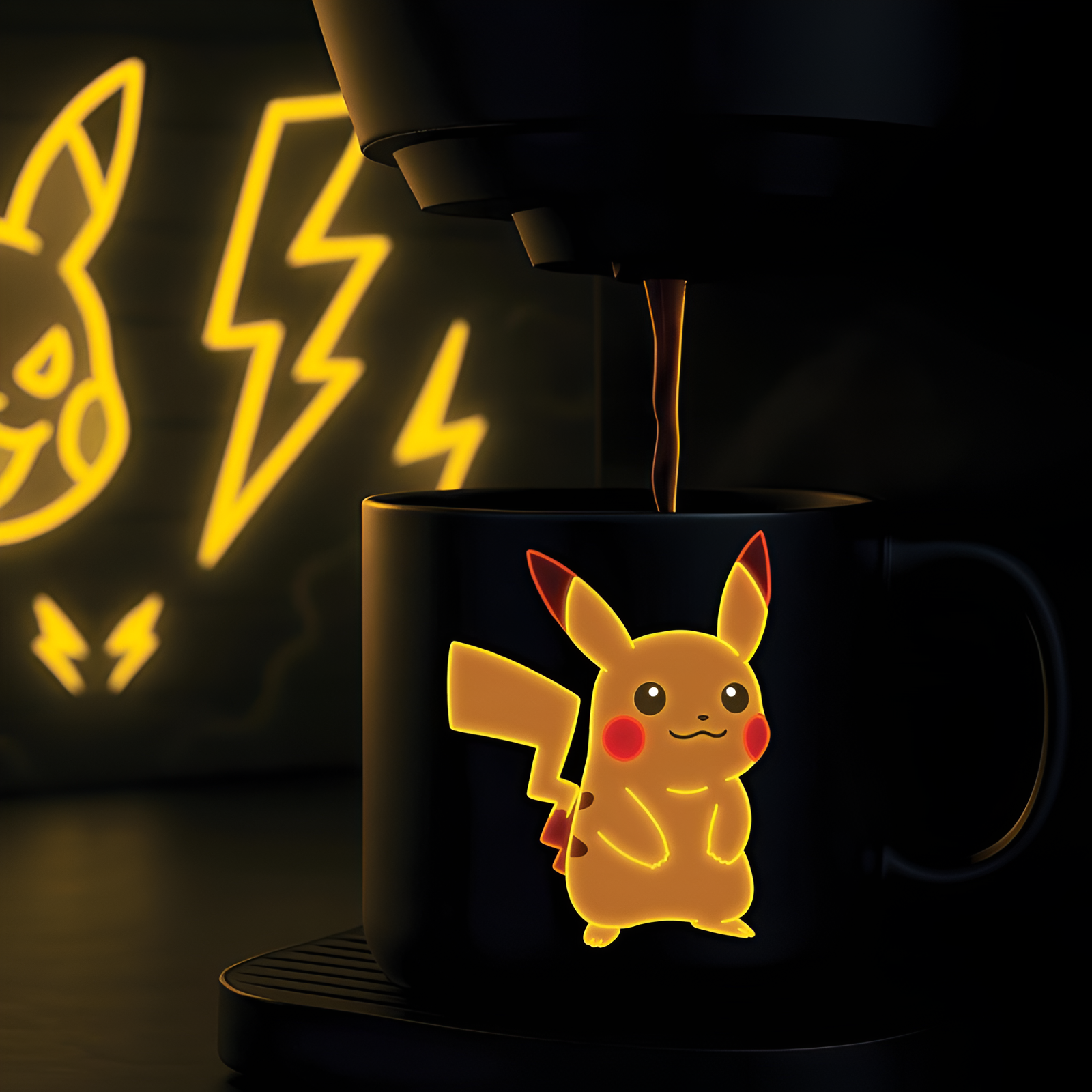 15 Oz Neon Pikachu Pokemon Mug