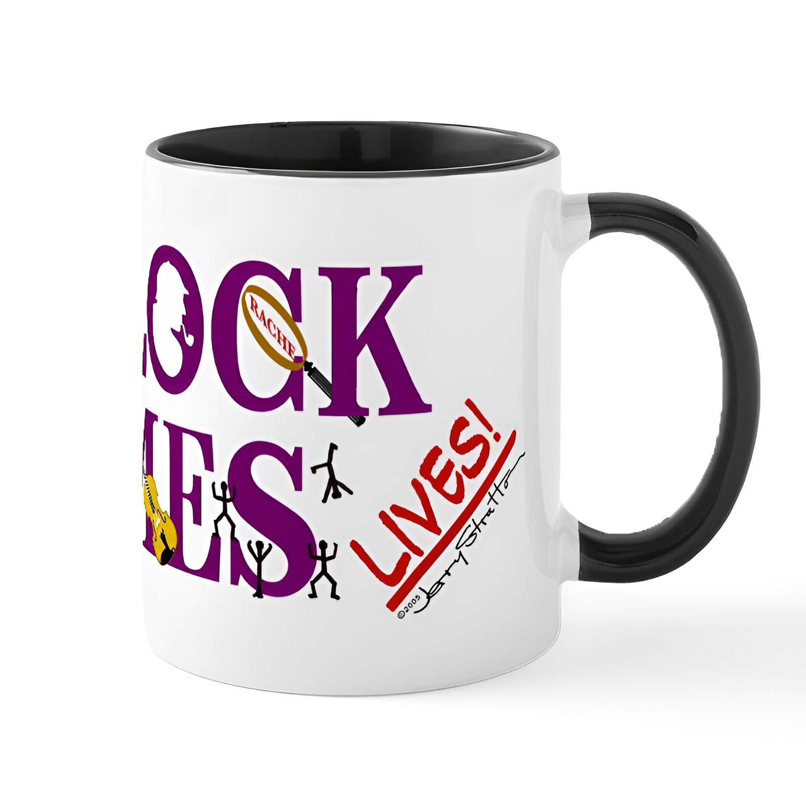 Sherlock Holmes Lives Ceramic Coffee Mug 