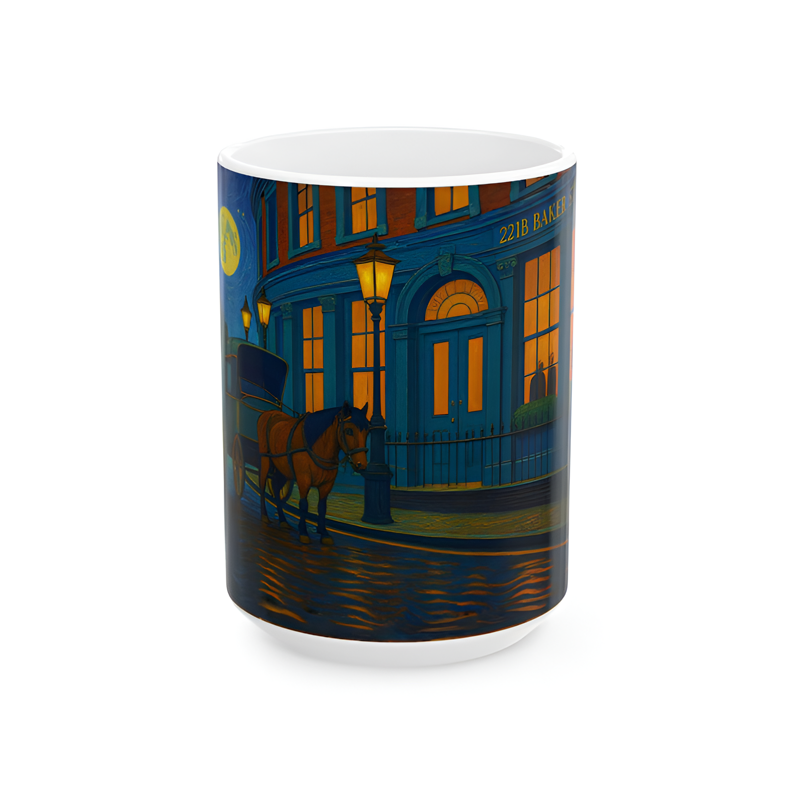 Sherlock Inspired Baker Street Evening Ceramic Mug 