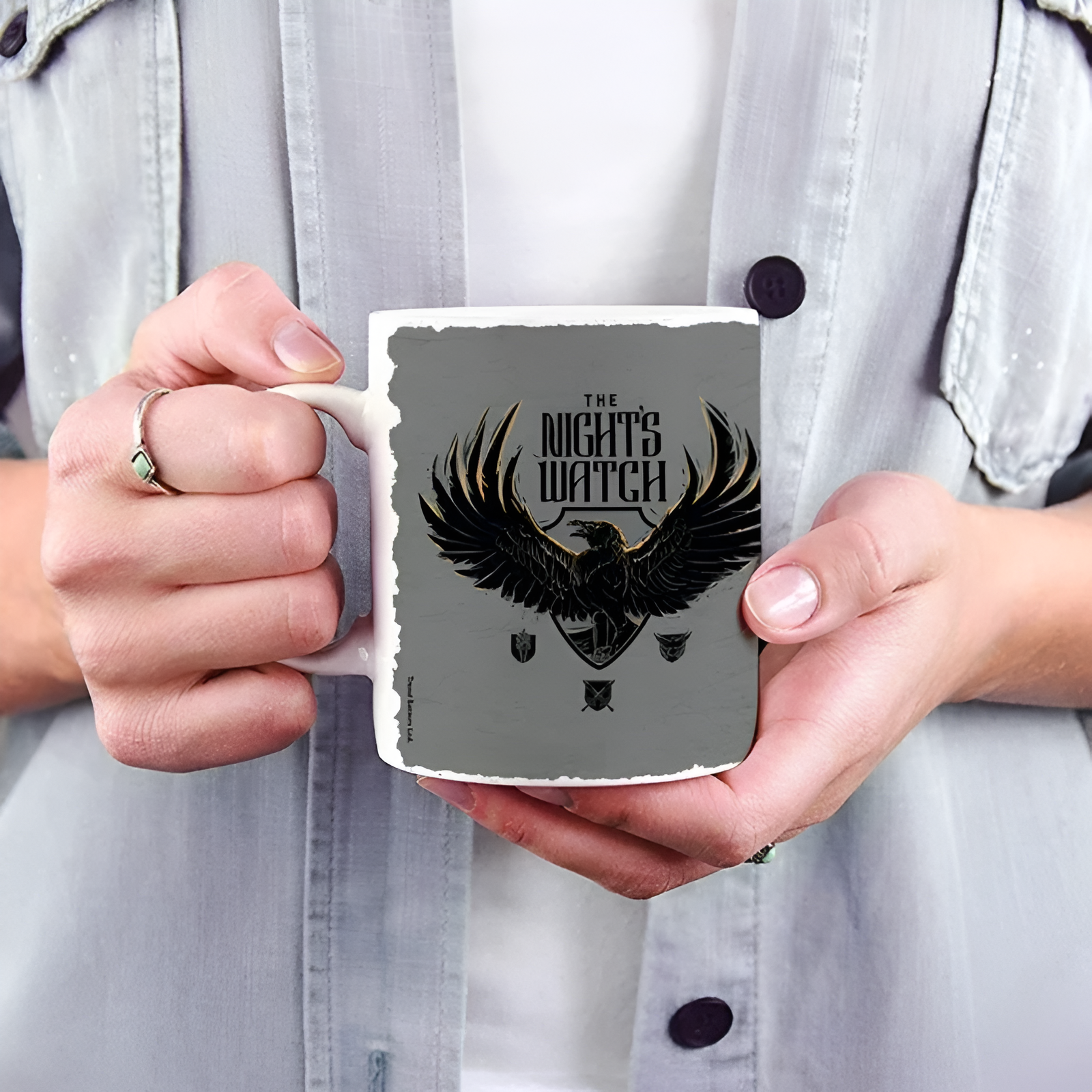 Game Of Thrones Inspired Nights Watch Themed 11 oz Ceramic Mug 