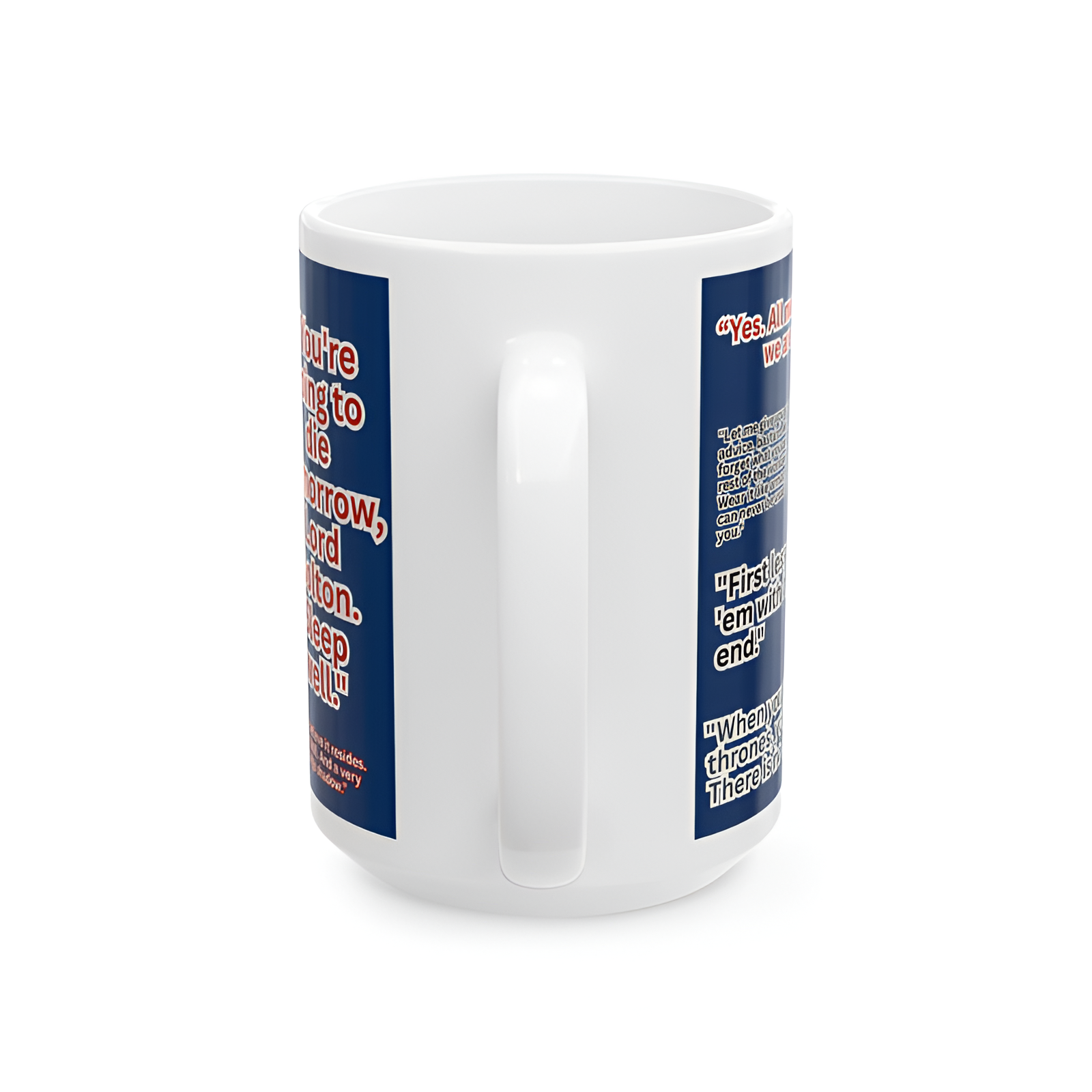 Game Of Thrones Themed Iron Throne Quotes Printed Coffee Mug