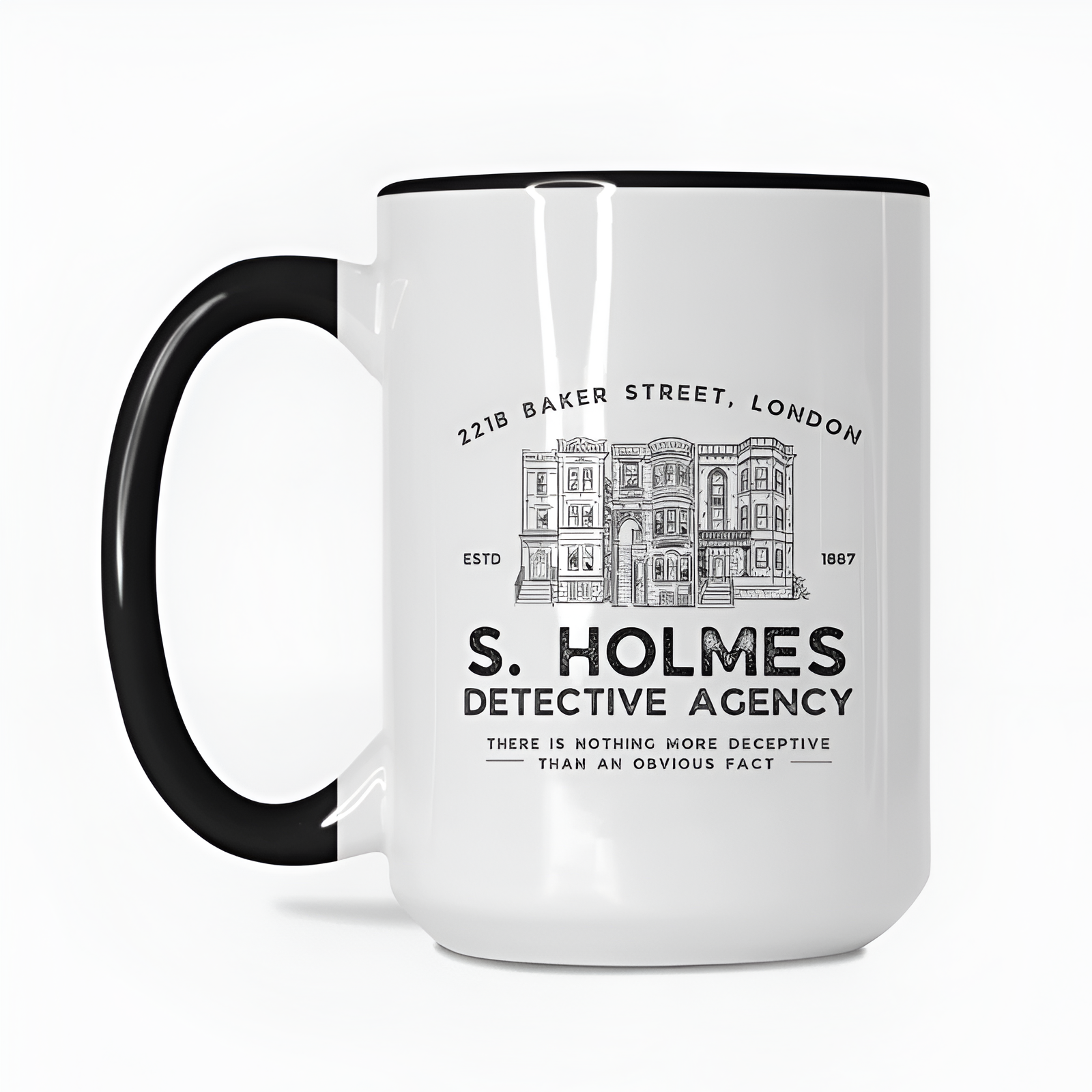 Sherlock Holmes Detective Agency Baker Street Mug