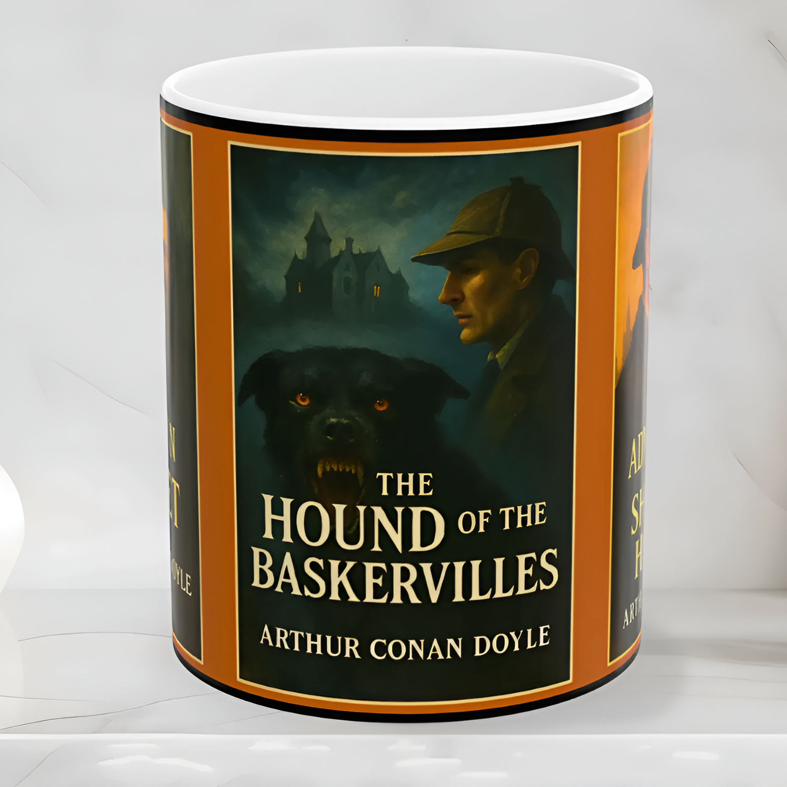 Sherlock Holmes Mystery Literary Tribute Ceramic Mug