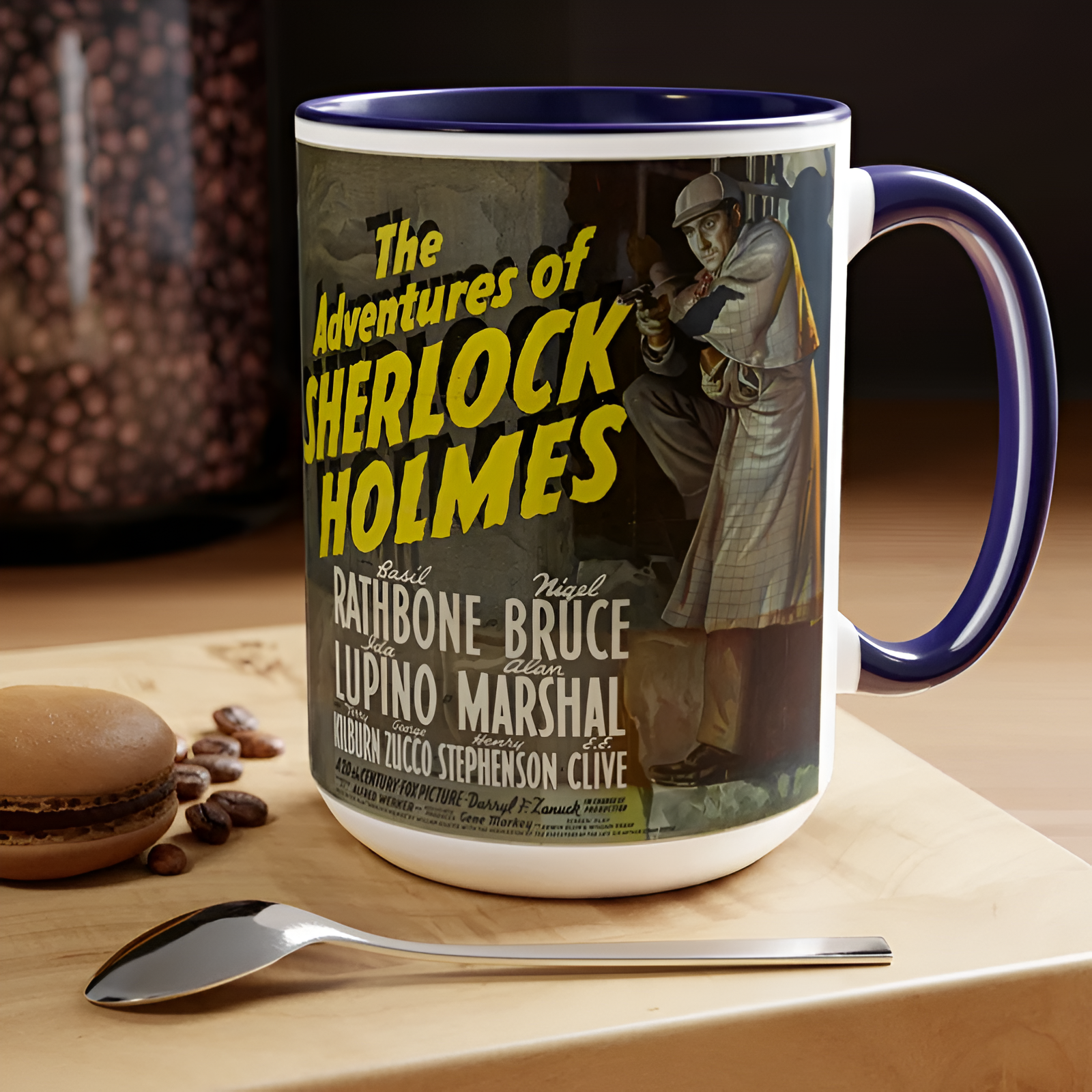 Sherlock Holmes Vintage Movie Poster Ceramic Mug