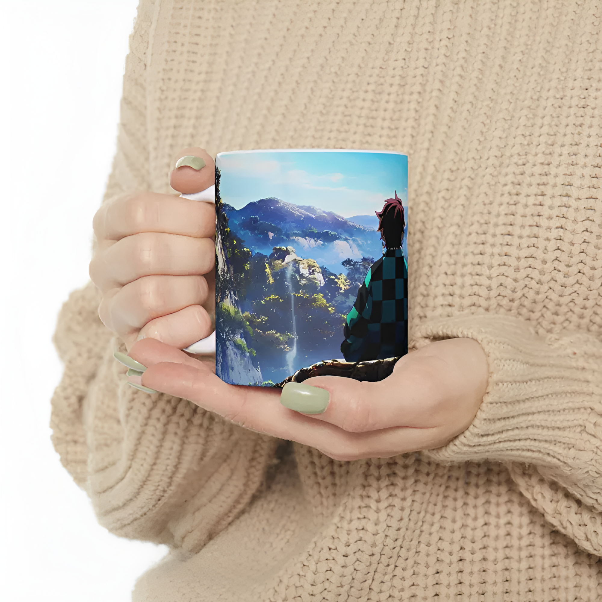 Demon Slayer Mug, Tanjiro Anime Ceramic Mug