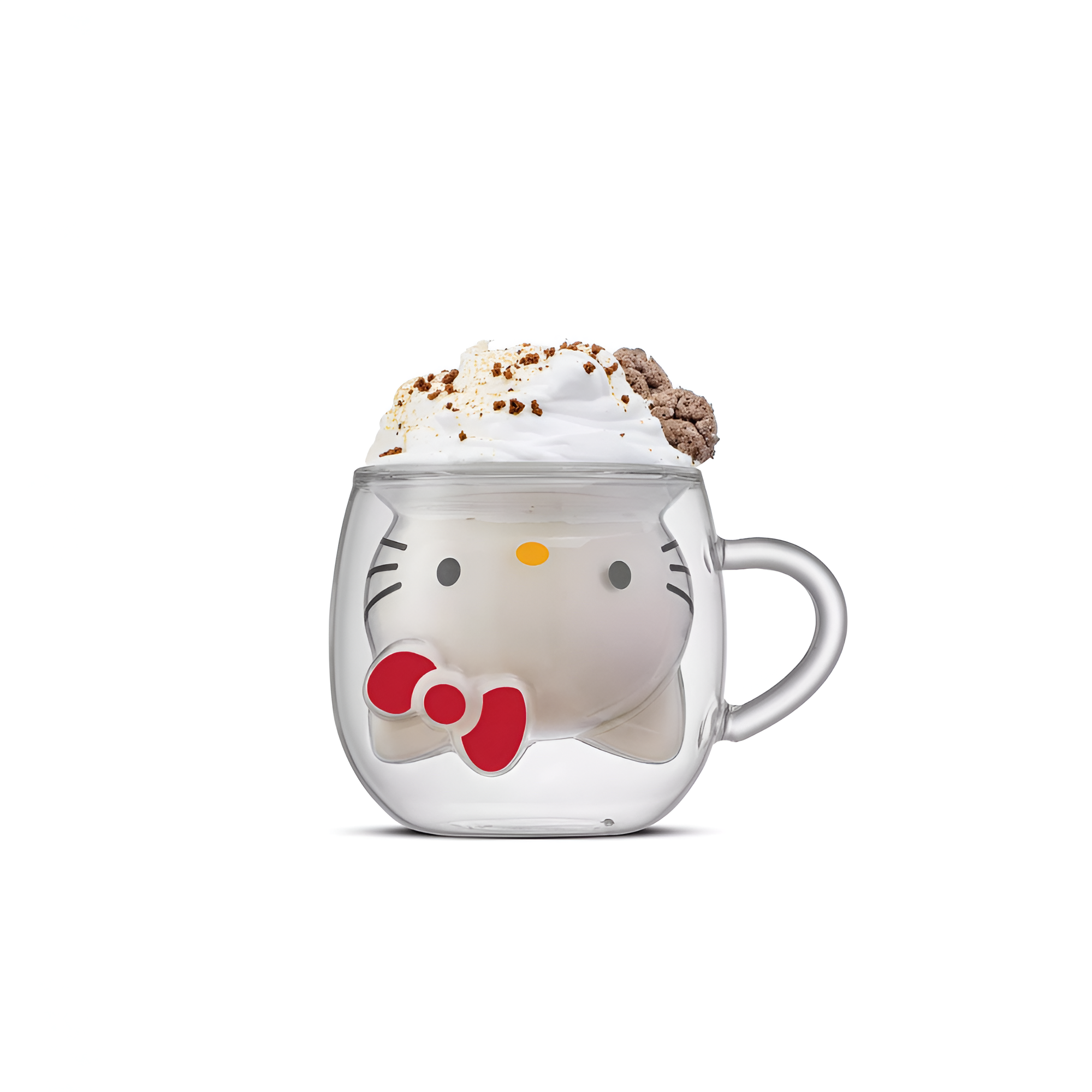 Hello Kitty Character Themed Double Wall Glass Espresso Mug