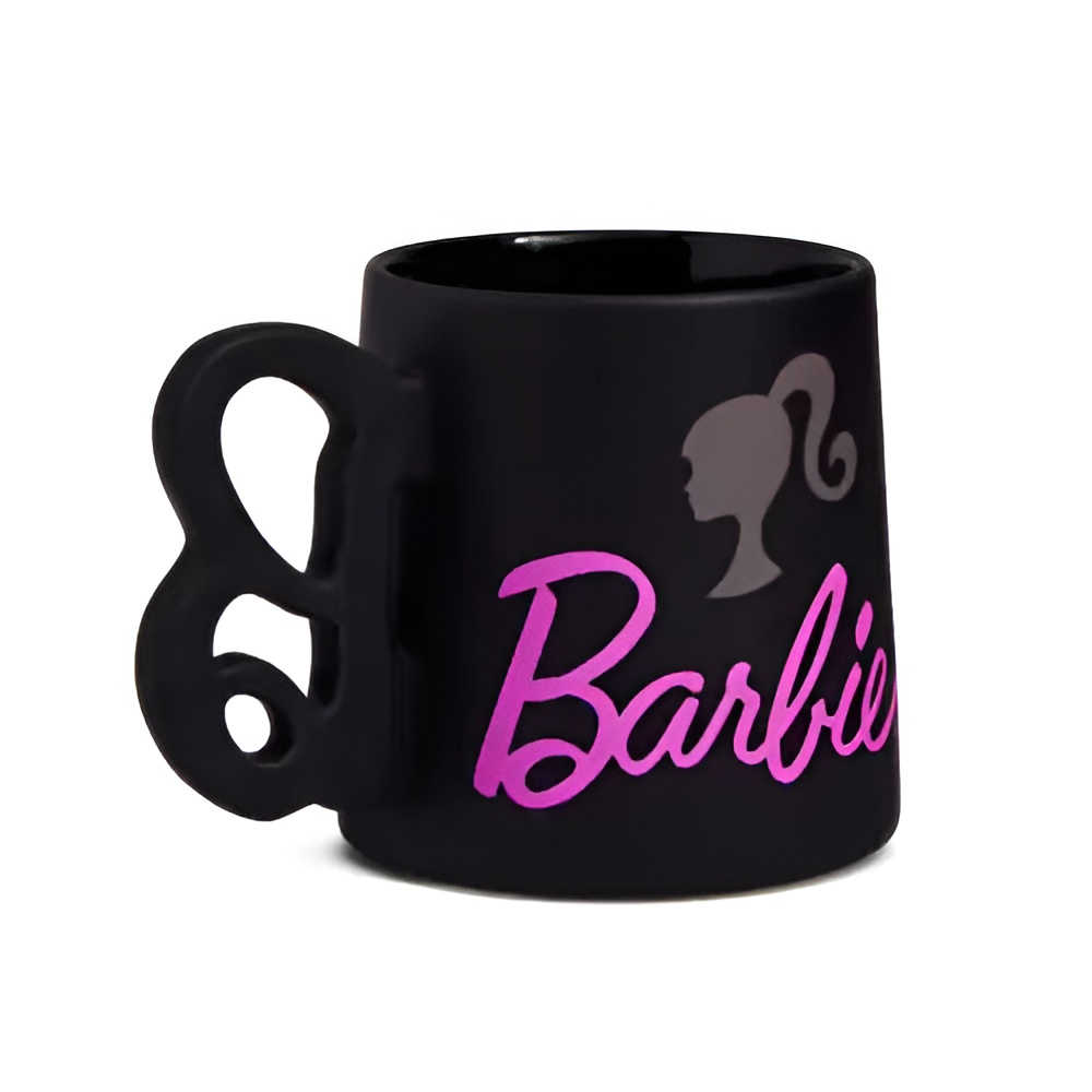 Black Barbie Logo Coffee Mug Stylish Ceramic Tea and Coffee Cup 21oz