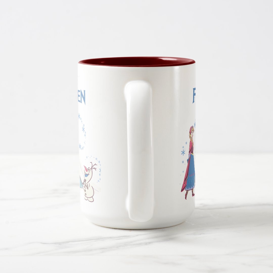 Elsa Anna Olaf Two-Tone Mug 