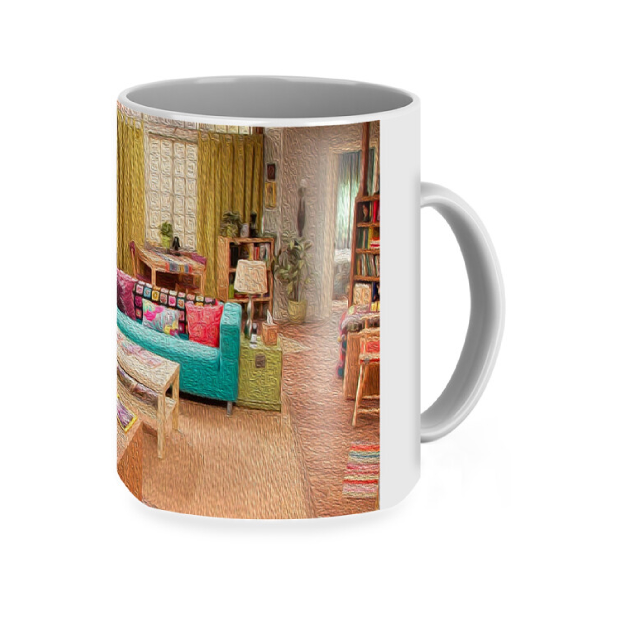 Penny Apartment Oil Painting Style Coffee Mug