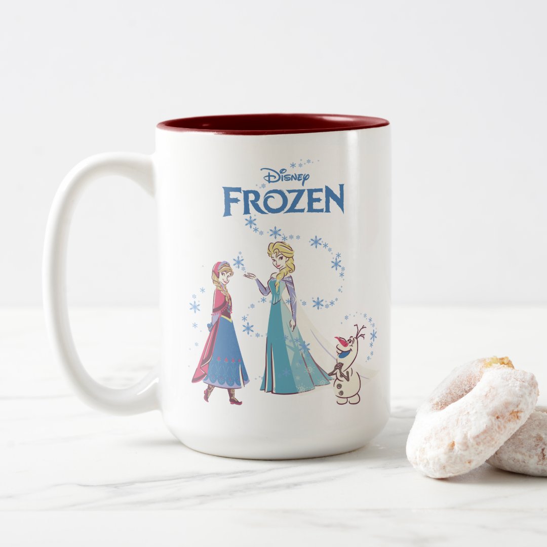 Elsa Anna Olaf Two-Tone Mug 