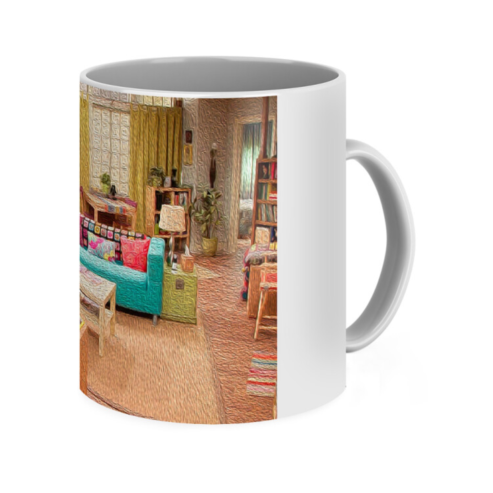 Penny Apartment Oil Painting Style Coffee Mug