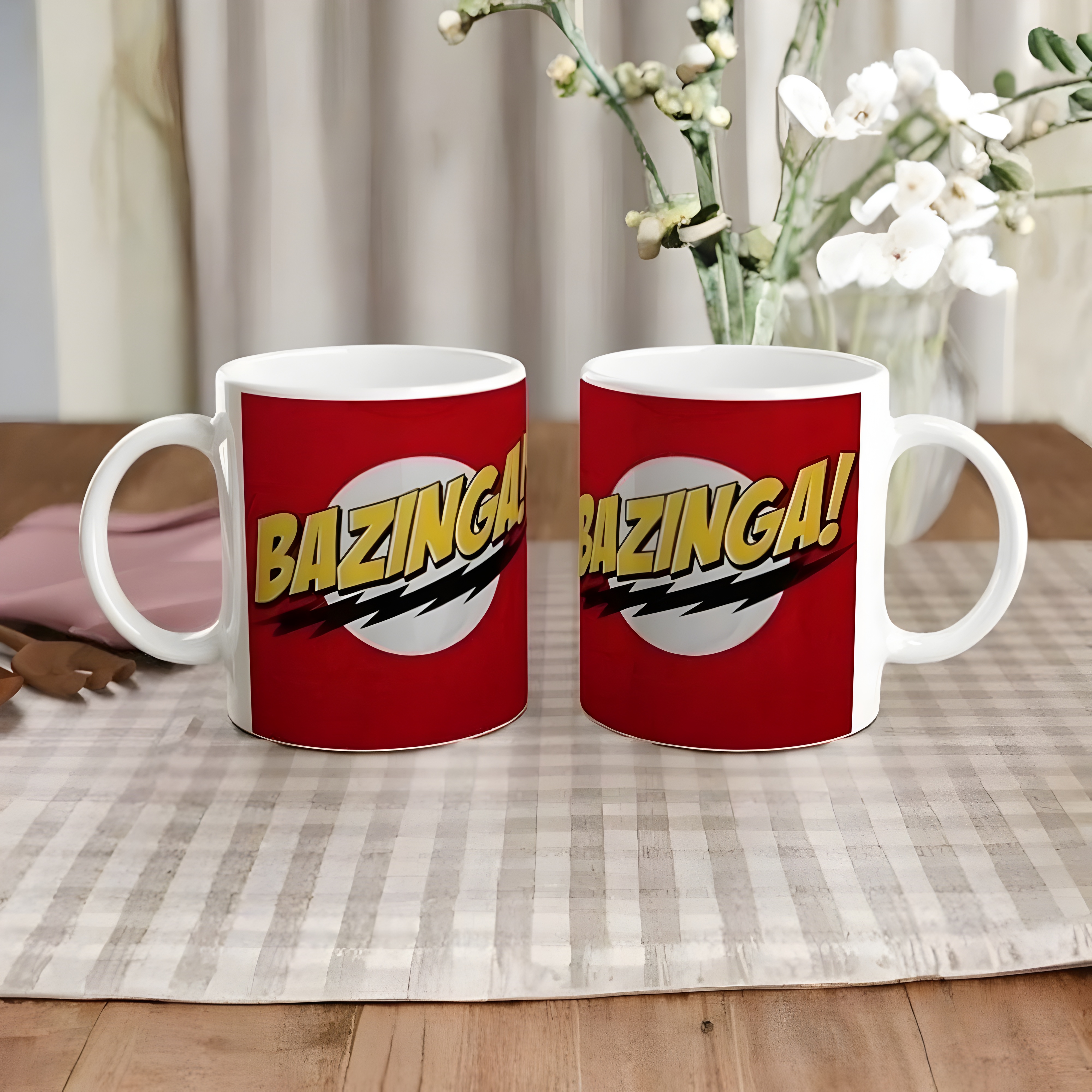 Bazinga Letter Print 11oz The Big Bang Theory Ceramic Coffee Mug