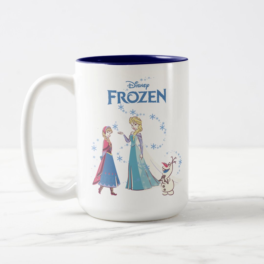 Elsa Anna Olaf Two-Tone Mug 