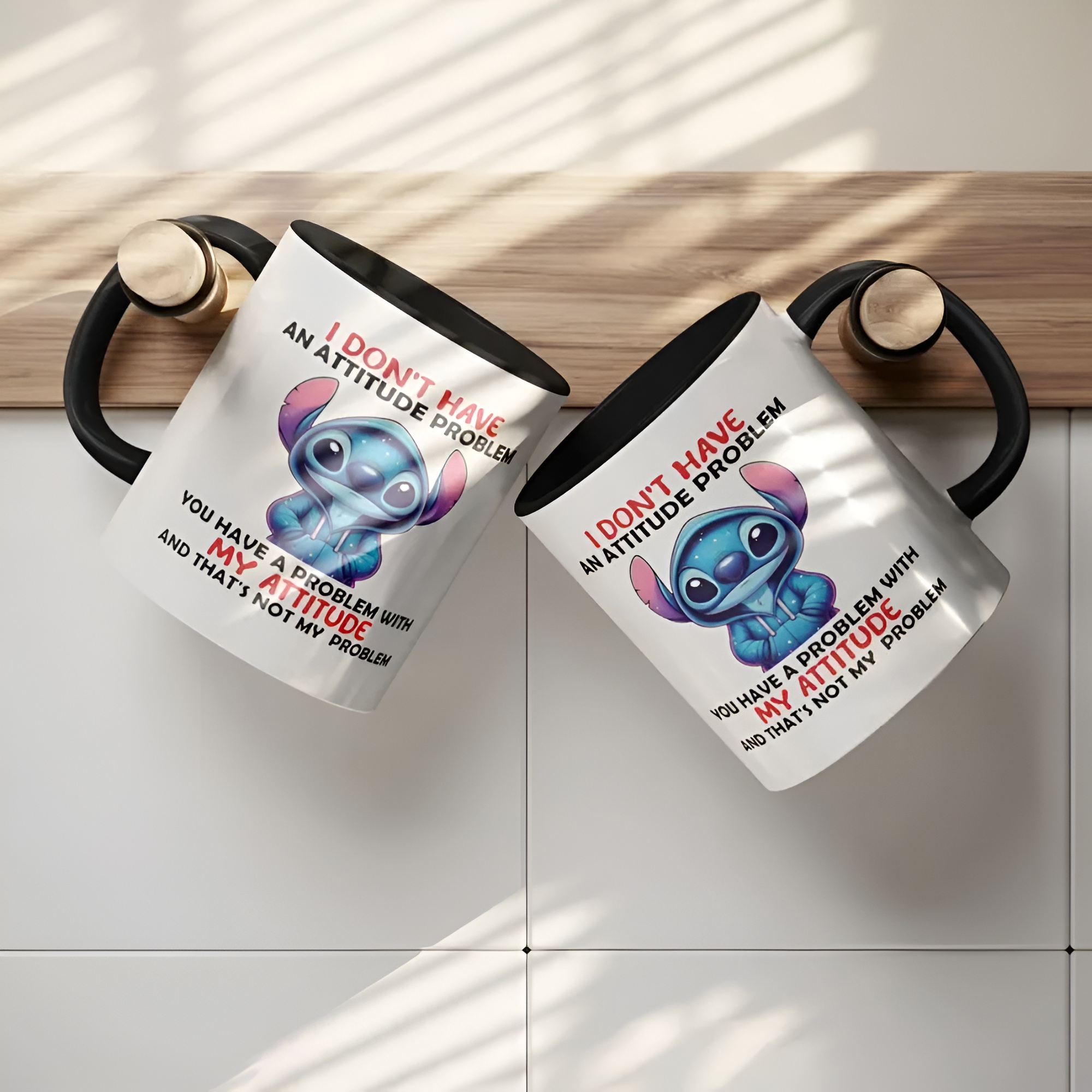 Funny Stitch Design Coffee Mug With Attitude Quote Printed